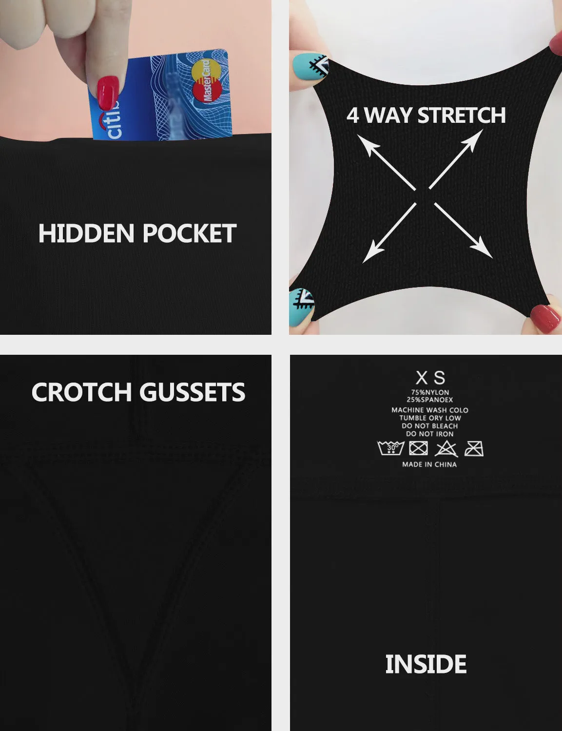 19" High Waist Crop Tight Capris black_yoga