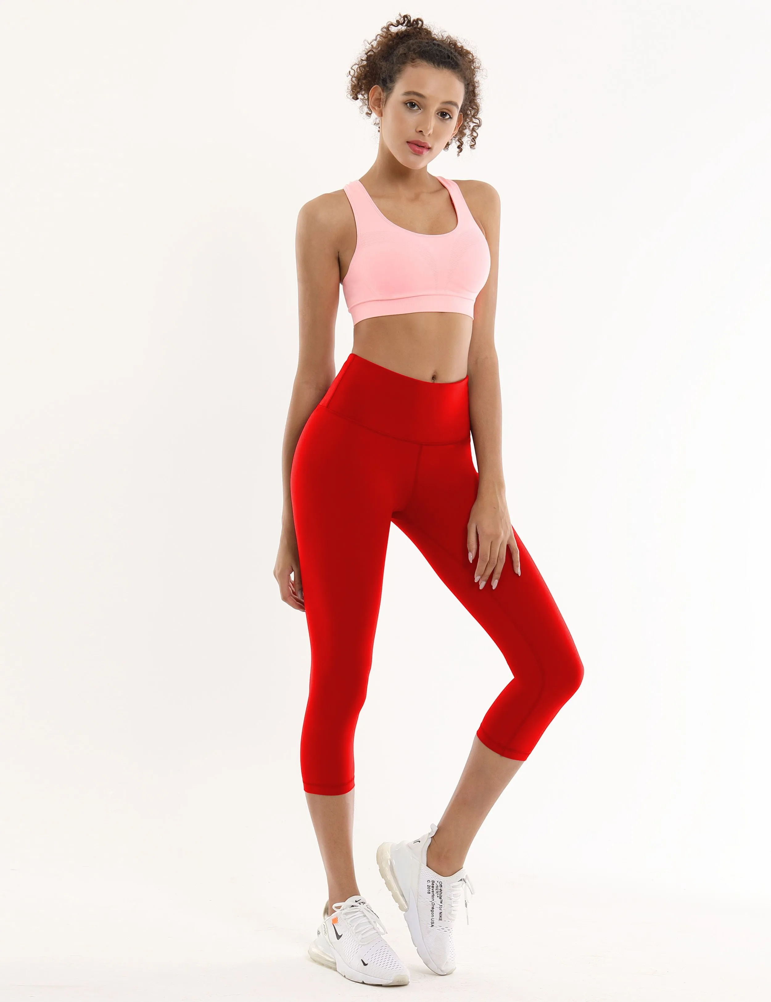 19" High Waist Crop Tight Capris scarlet_yoga