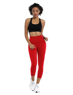 19" High Waist Crop Tight Capris scarlet_yoga