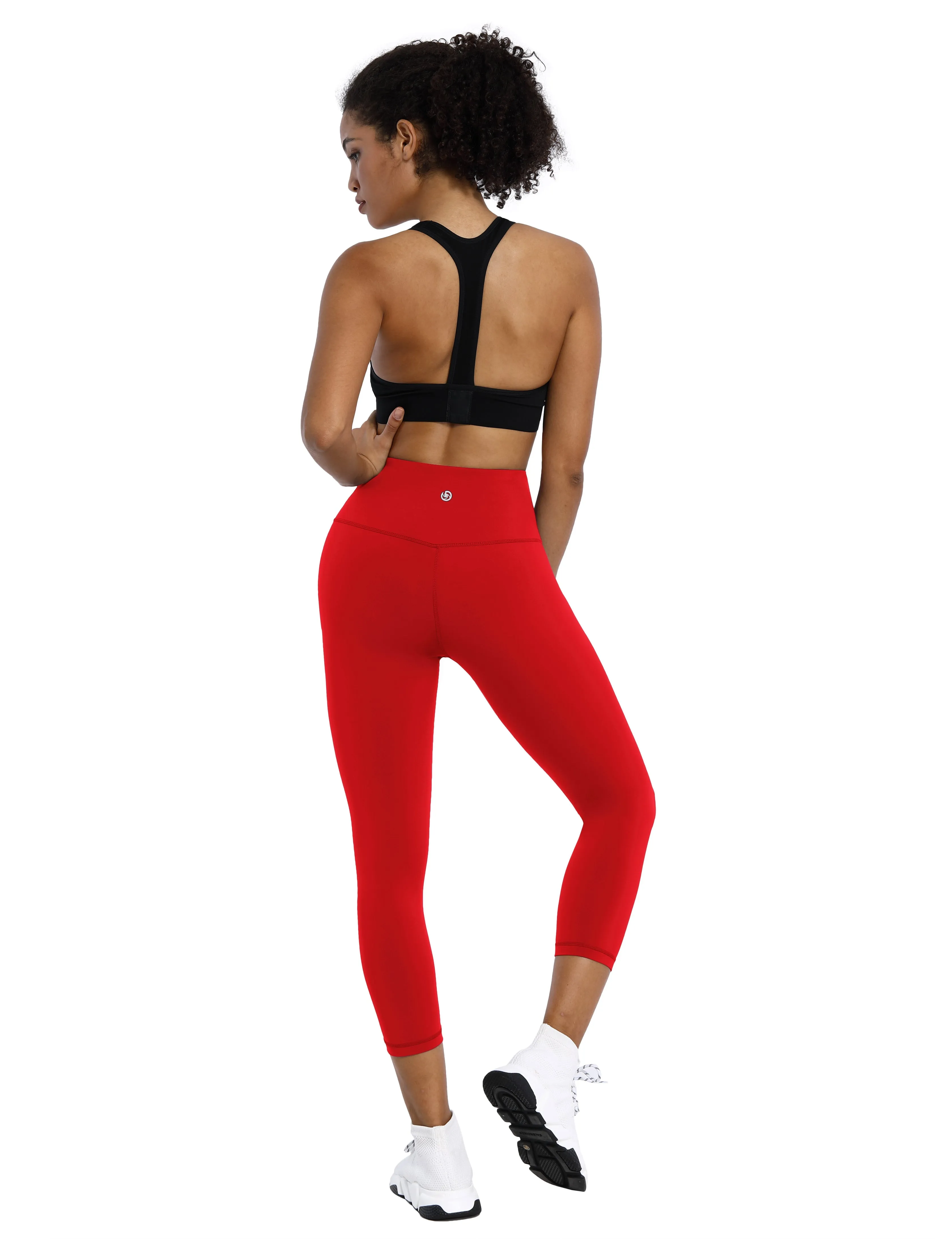 19" High Waist Crop Tight Capris scarlet_yoga