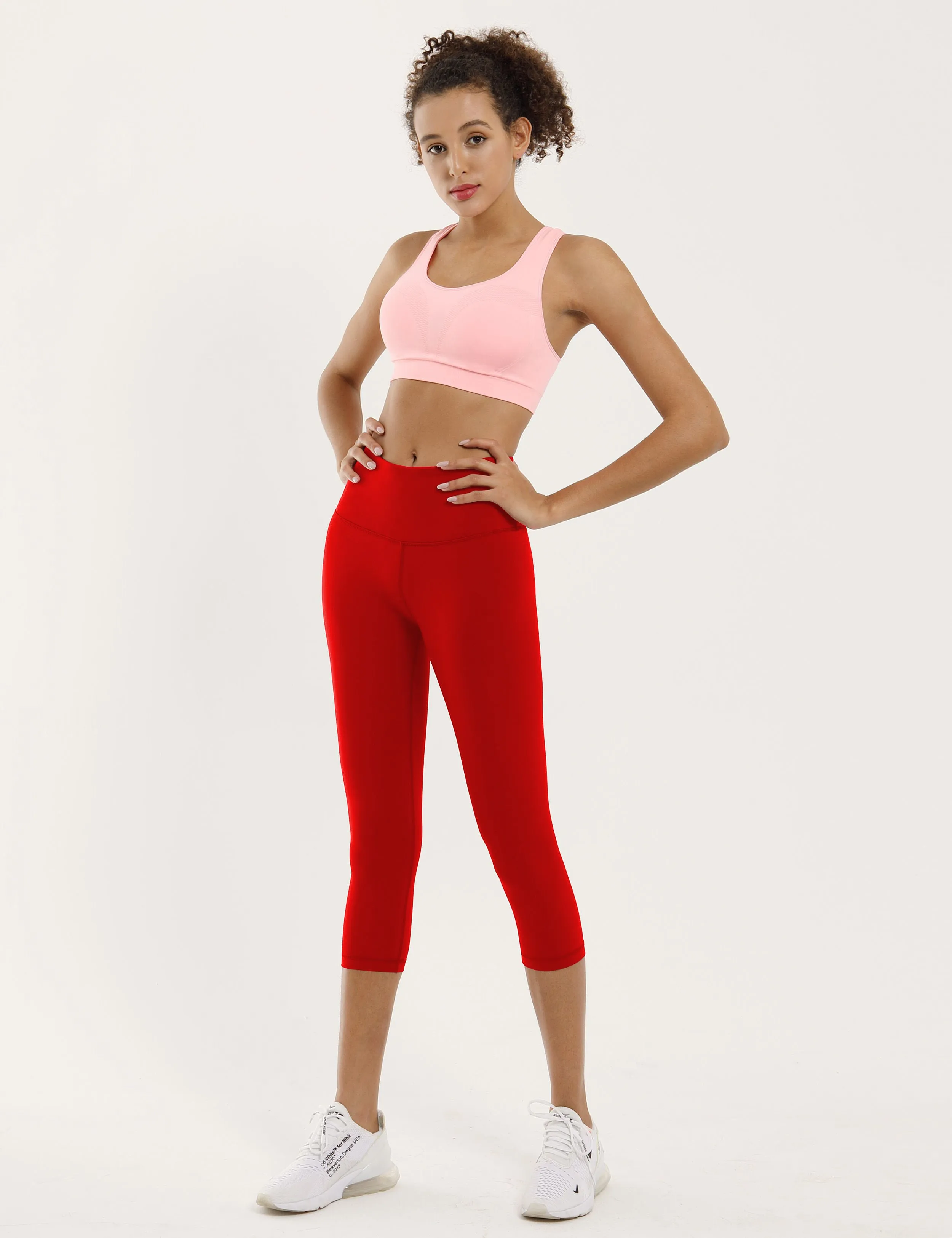 19" High Waist Crop Tight Capris scarlet_yoga