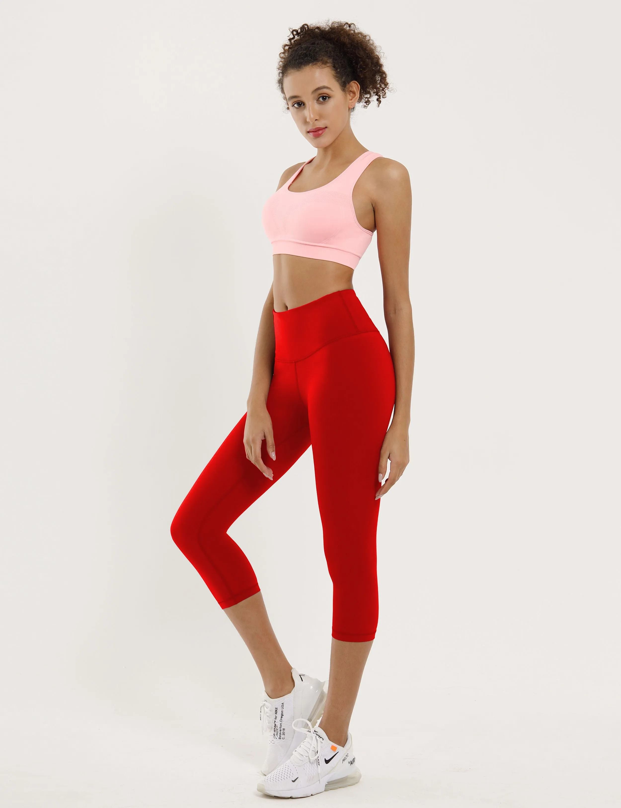 19" High Waist Crop Tight Capris scarlet_yoga