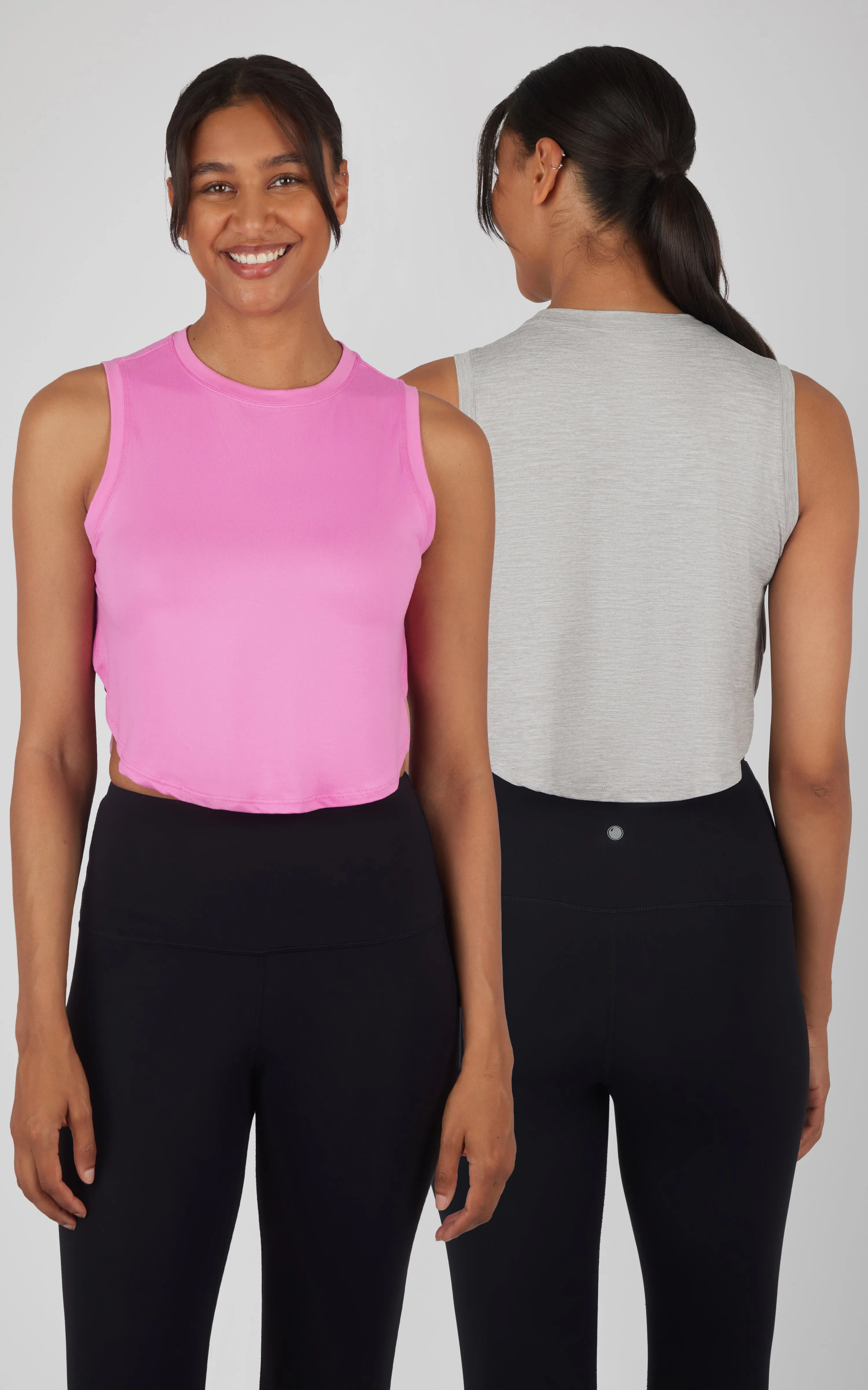 2 PK Super Soft Side Slit Convertible Tank