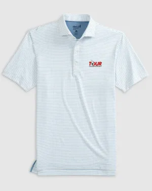 2024 PGA Tour Championship Michael Striped Jersey Performance Polo