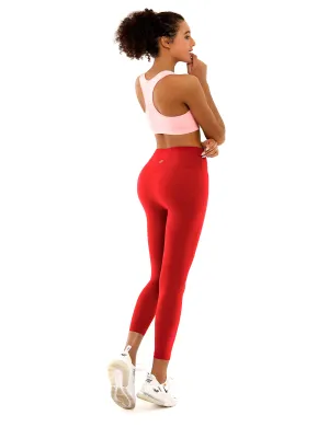 22" High Waist Side Line Capris scarlet_yoga