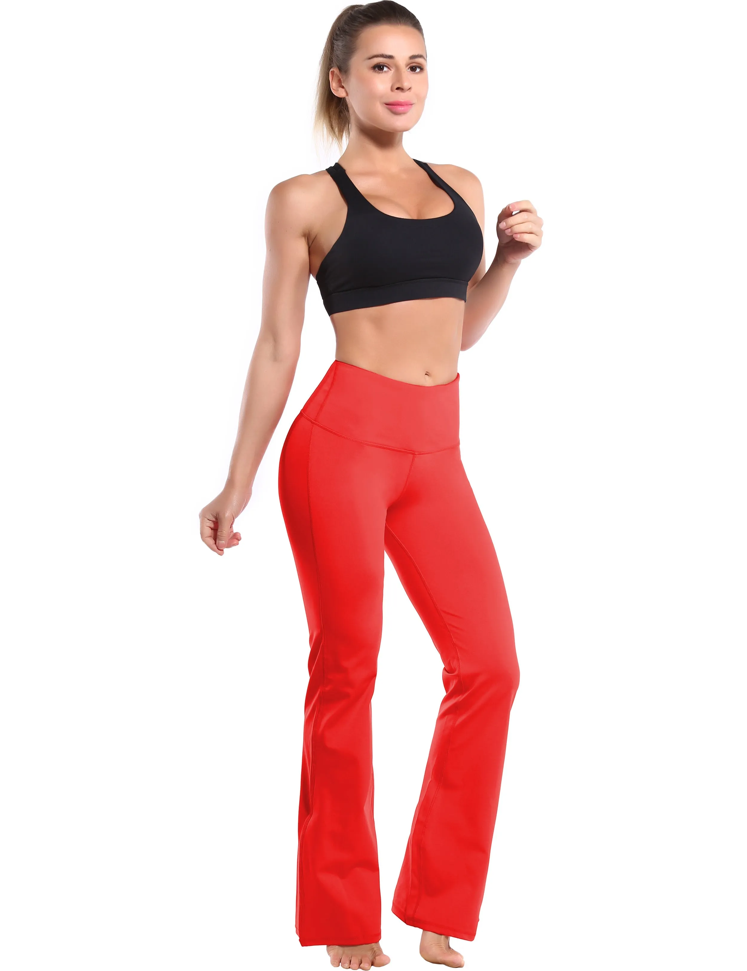 29" 31" 33" 35" 37" High Waist Bootcut Leggings Leggings Scarlet_yoga