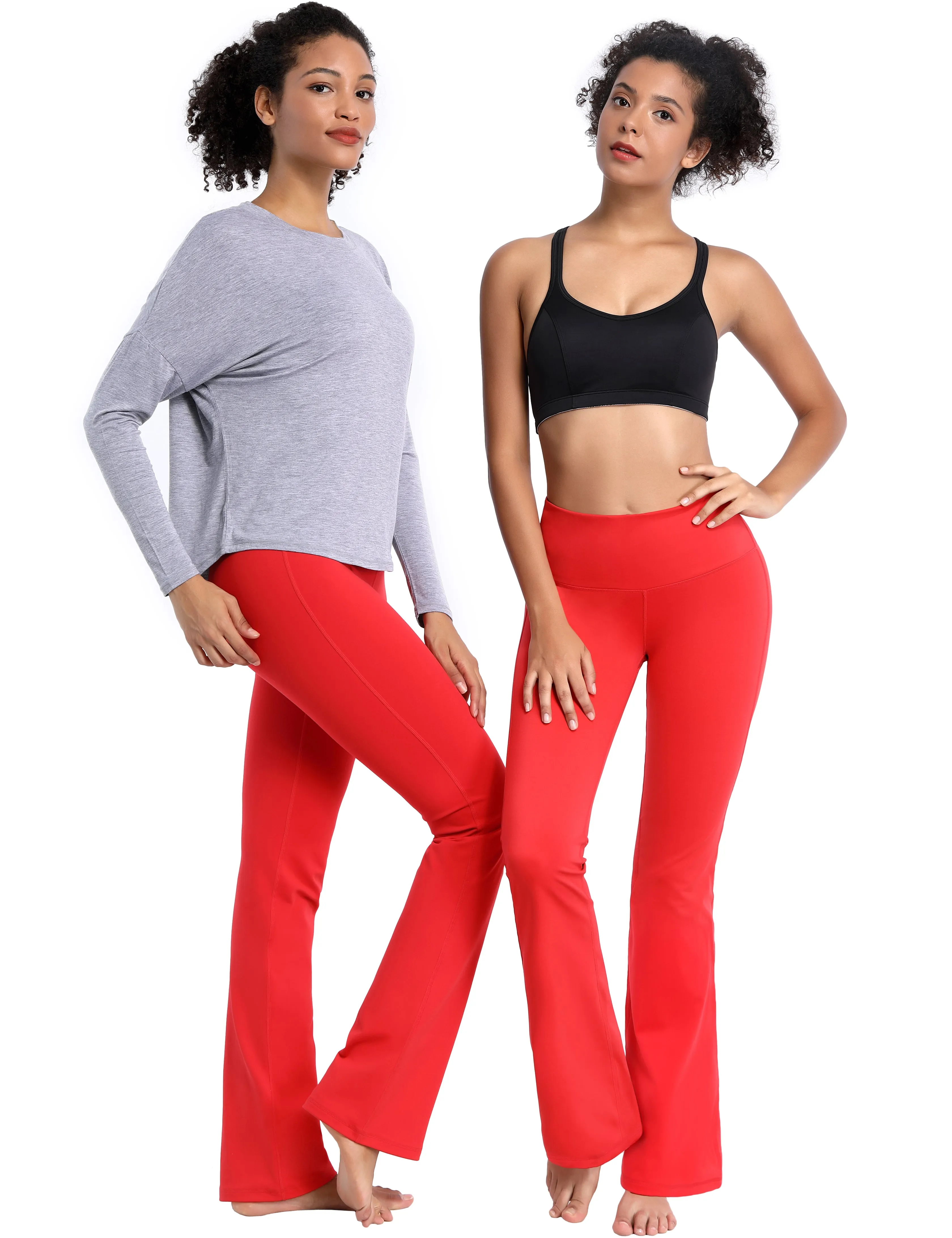 29" 31" 33" 35" 37" High Waist Bootcut Leggings Leggings Scarlet_yoga