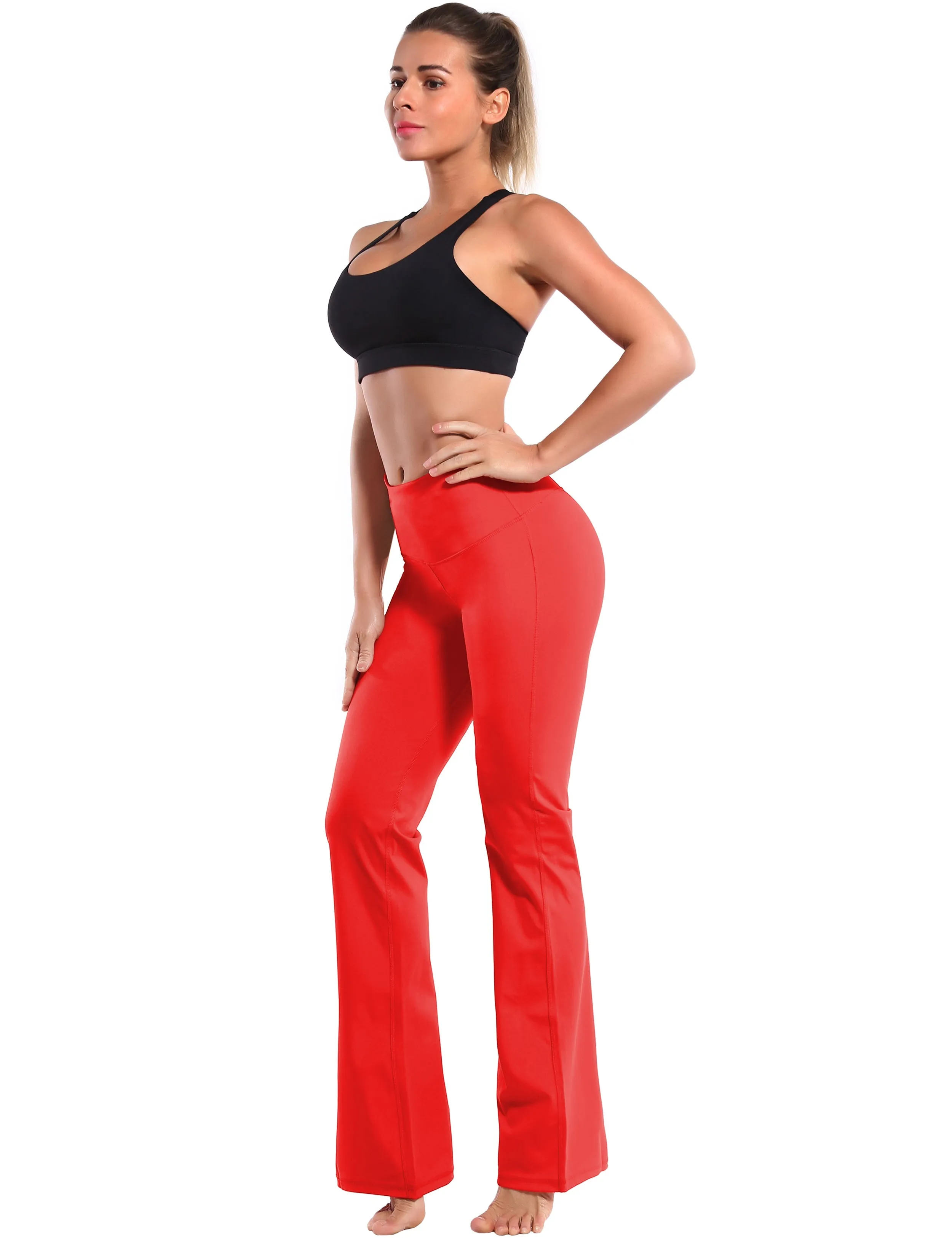 29" 31" 33" 35" 37" High Waist Bootcut Leggings Leggings Scarlet_yoga