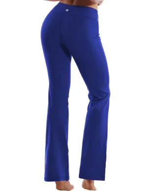 29" 31" 33" 35" Cotton Nylon Bootcut Leggings navy_yoga