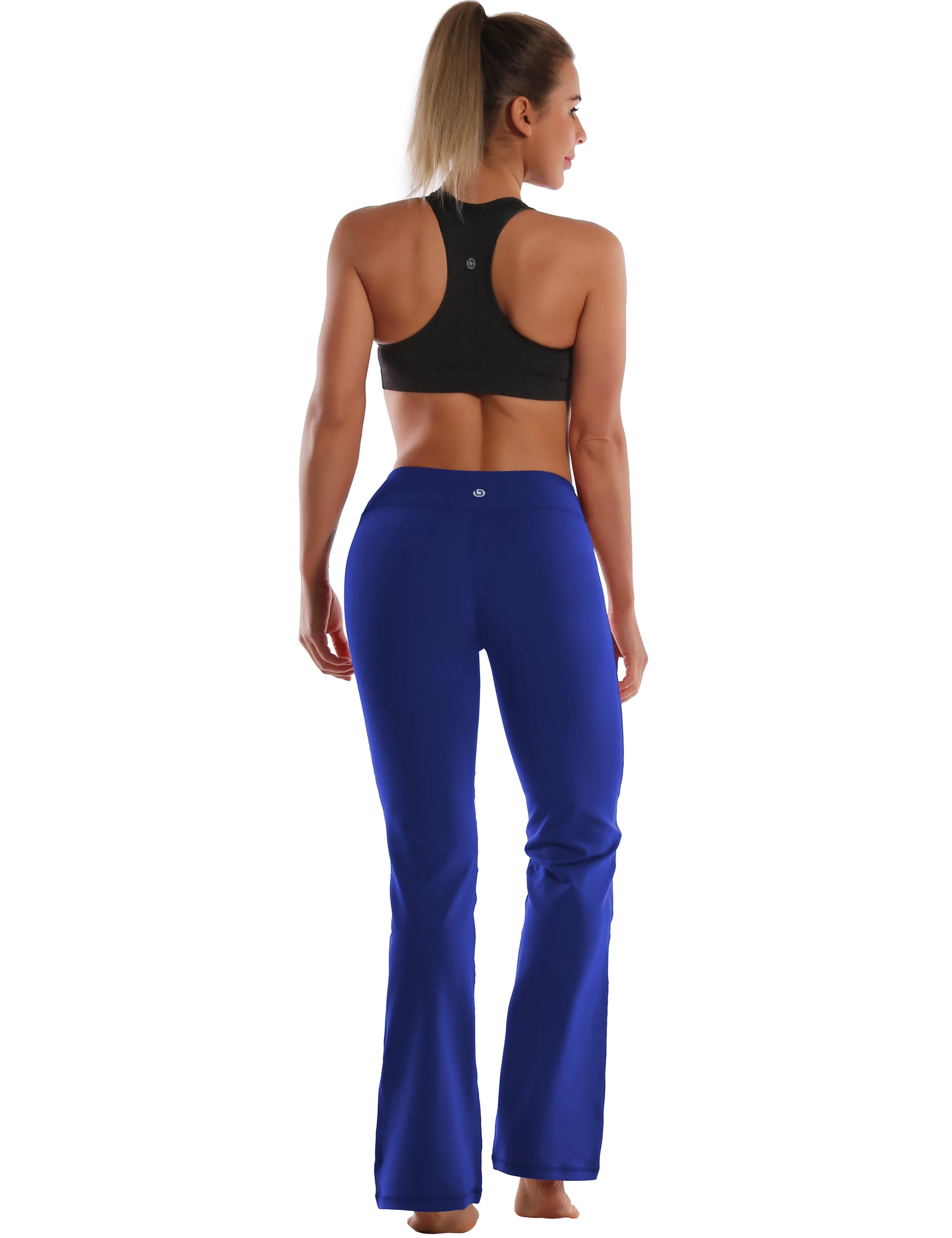 29" 31" 33" 35" Cotton Nylon Bootcut Leggings navy_yoga