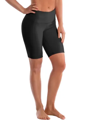 8" High Waist Yoga Shorts black_yoga