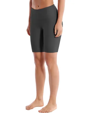 8" High Waist Yoga Shorts shadowcharcoal_yoga