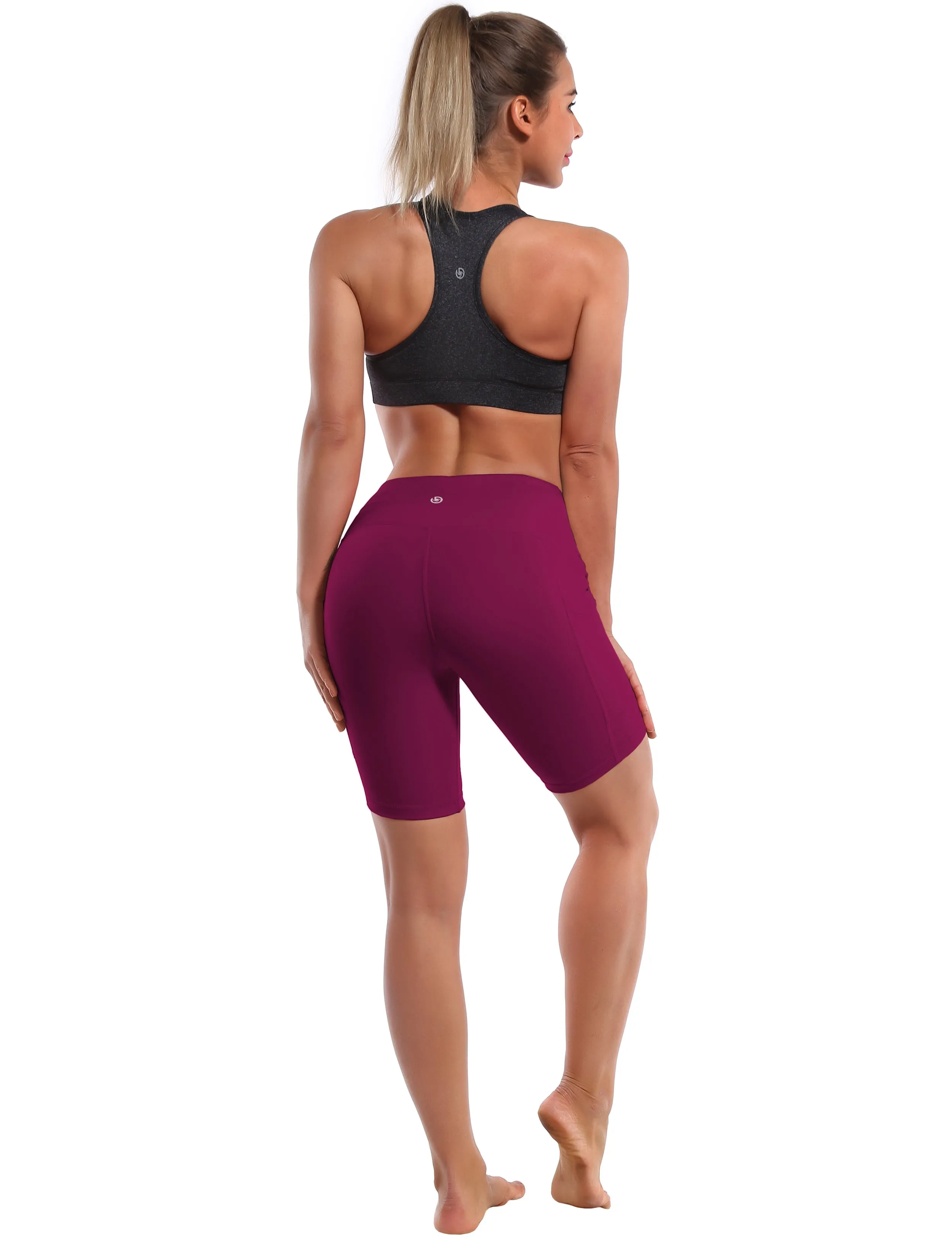 8" Side Pockets Yoga Shorts grapevine_yoga