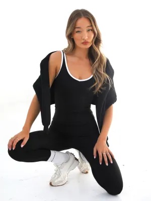 Align Sports Vest & Active Leggings Set - Black