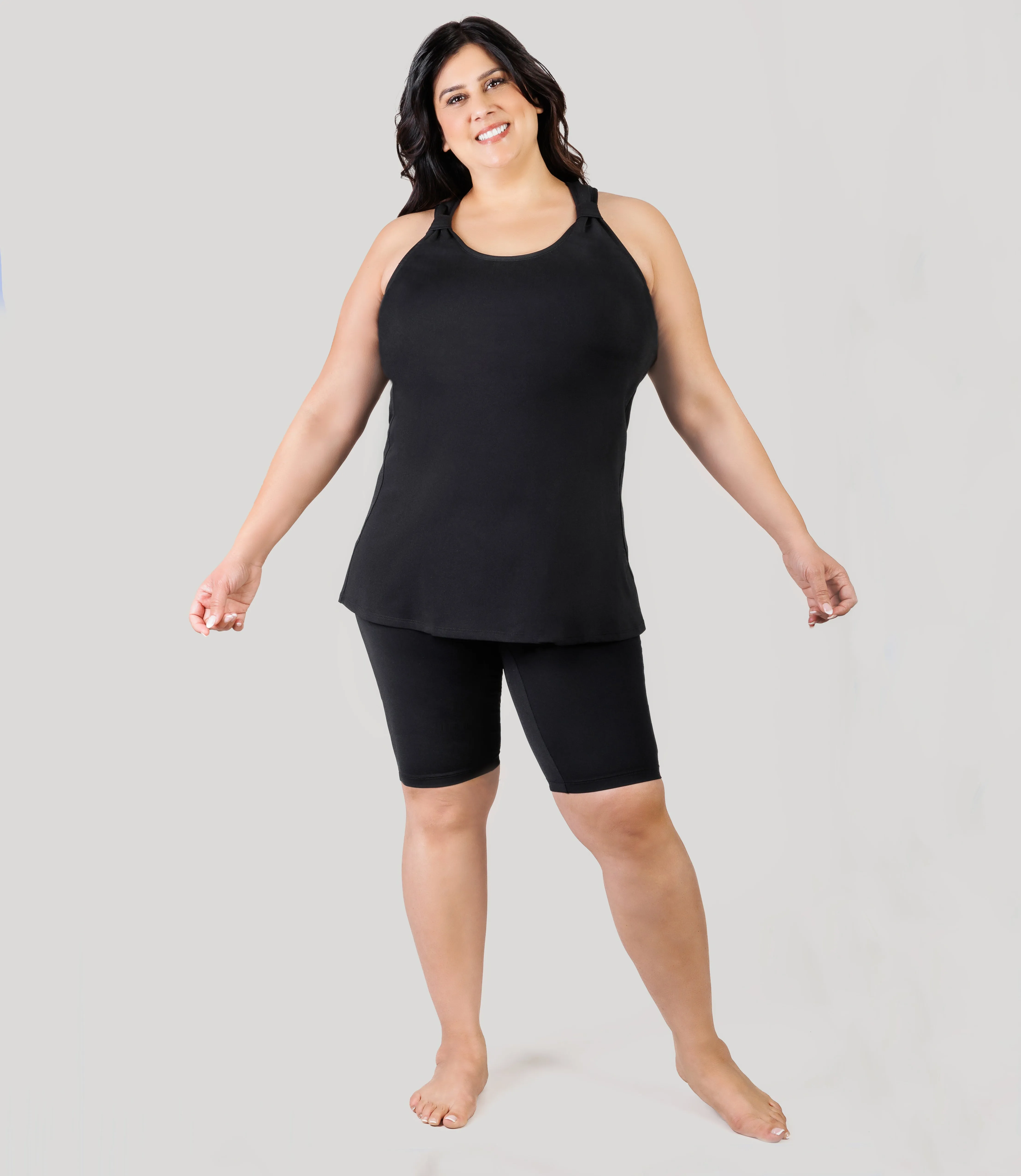 AquaSport Hanalei Tankini Top Black