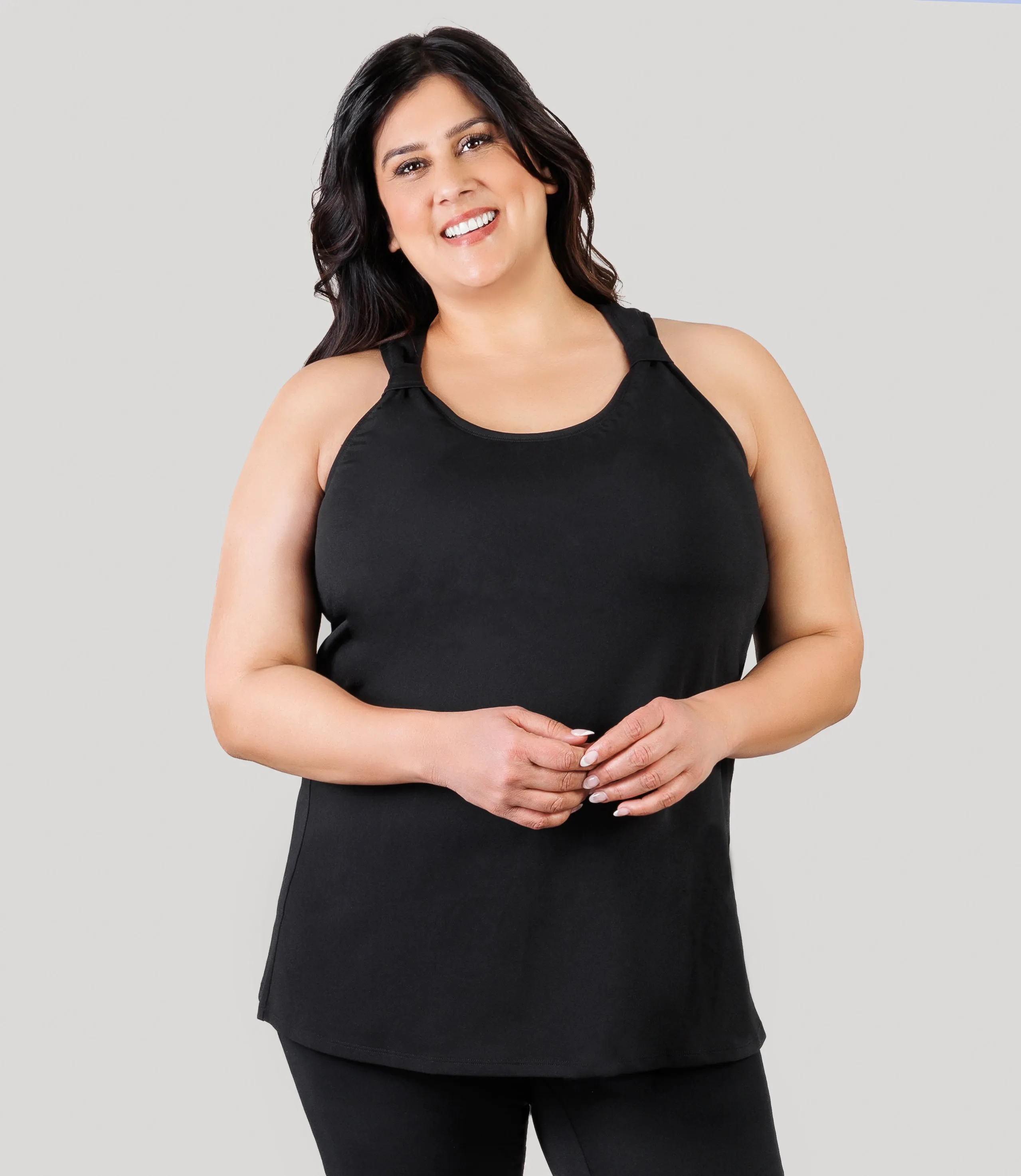 AquaSport Hanalei Tankini Top Black