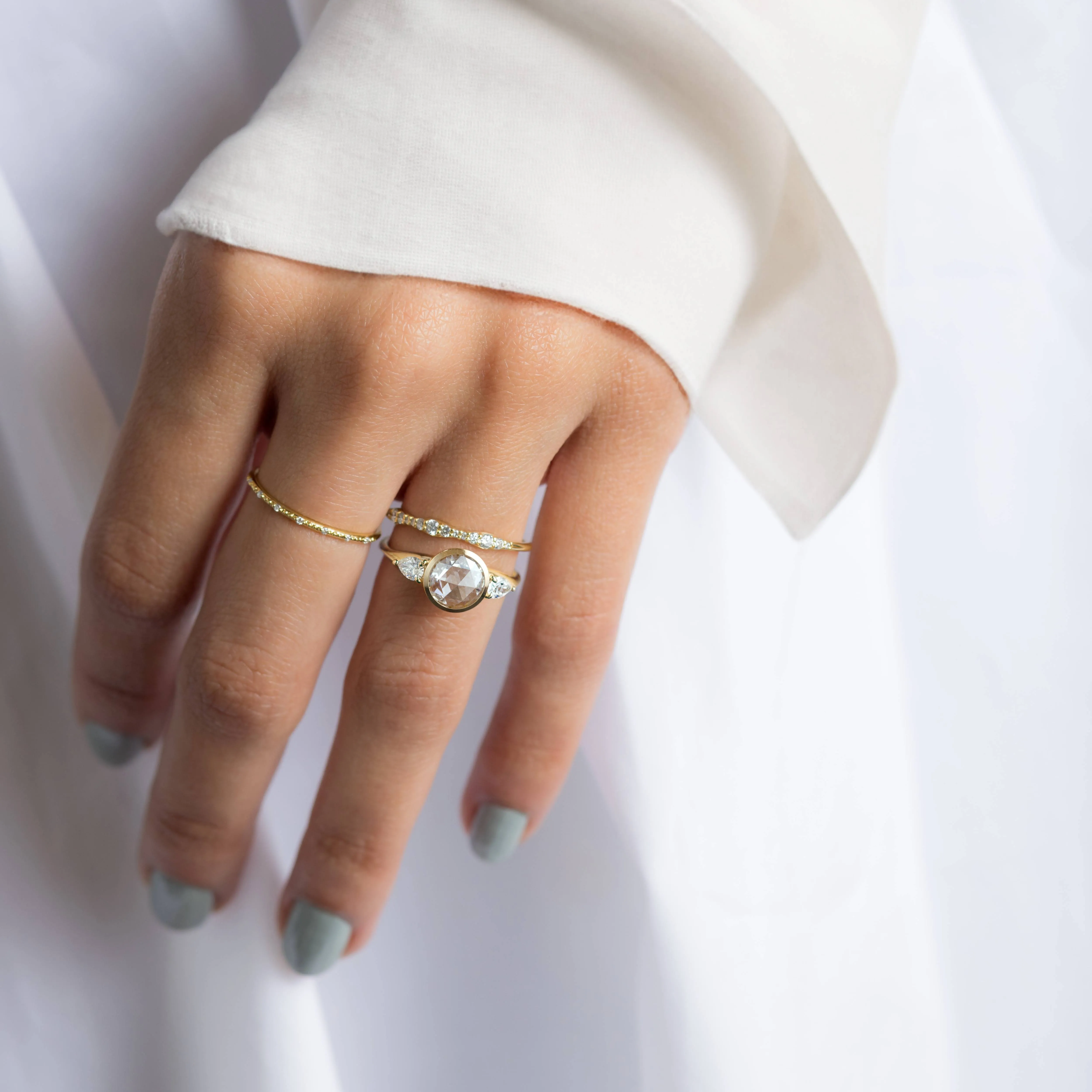 Ascent Ring, Rose Cut
