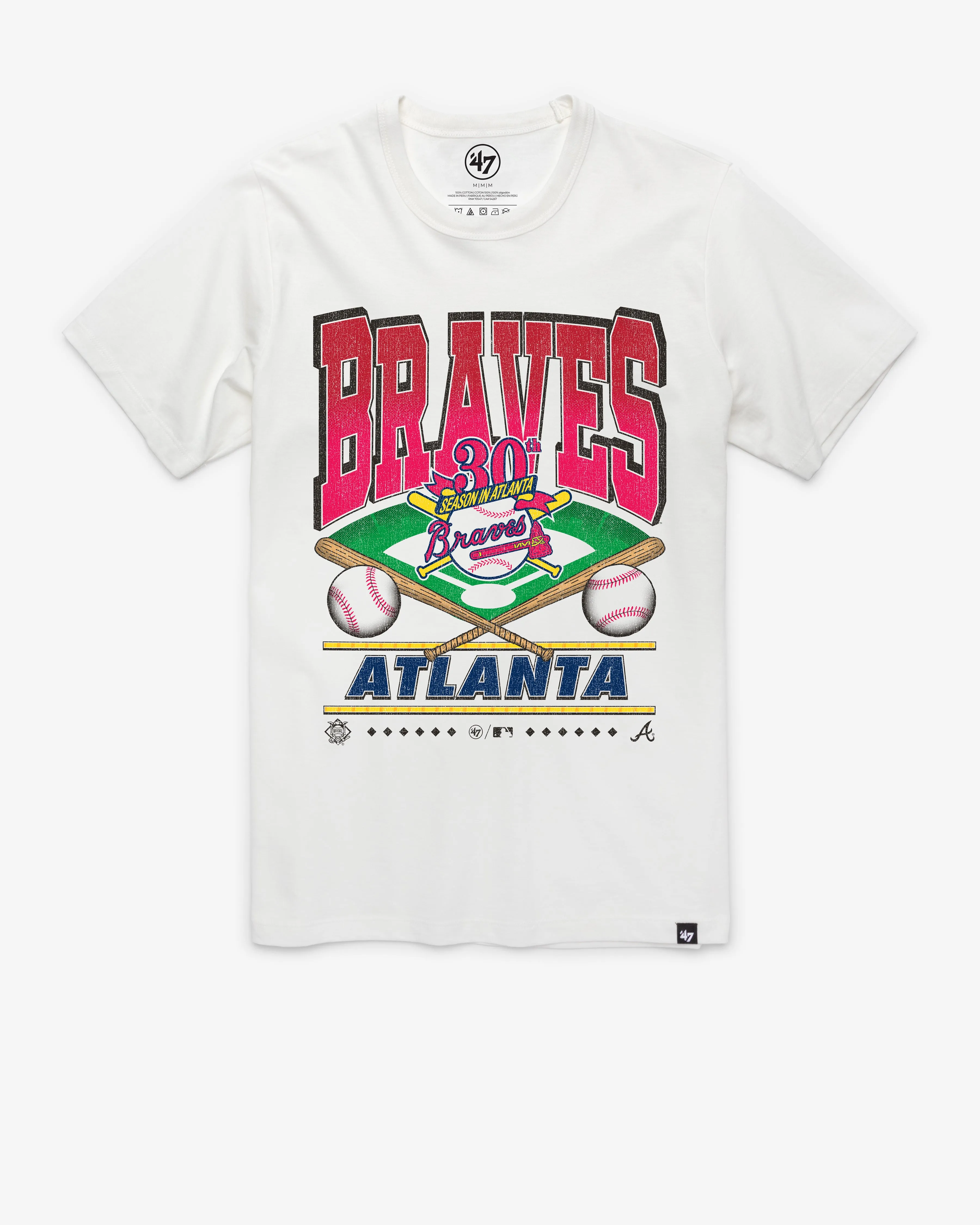 ATLANTA BRAVES STRAIGHT SHOT '47 FRANKLIN TEE