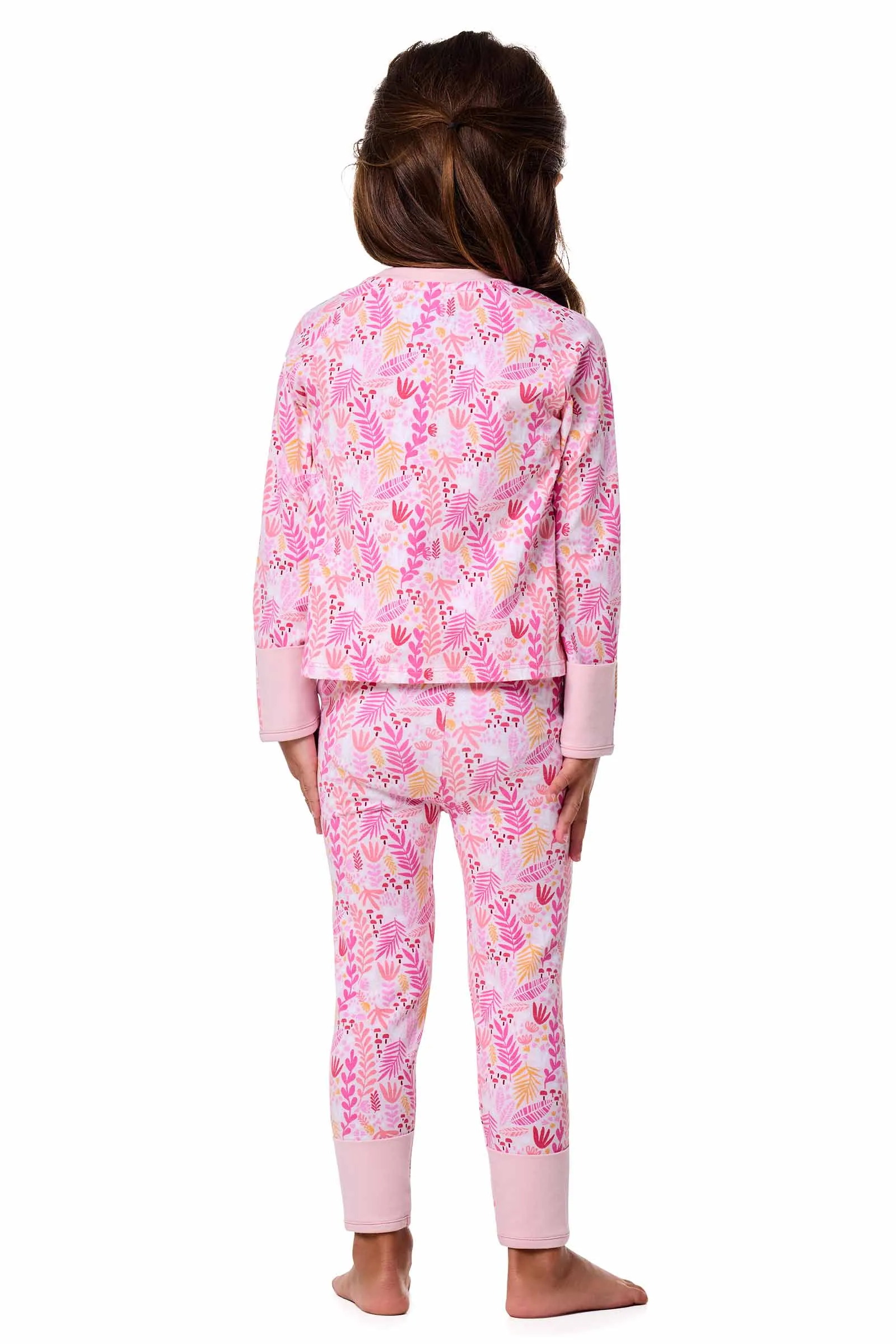 Baby LumaLeo Leggings | Soft Pink Blooming Forest