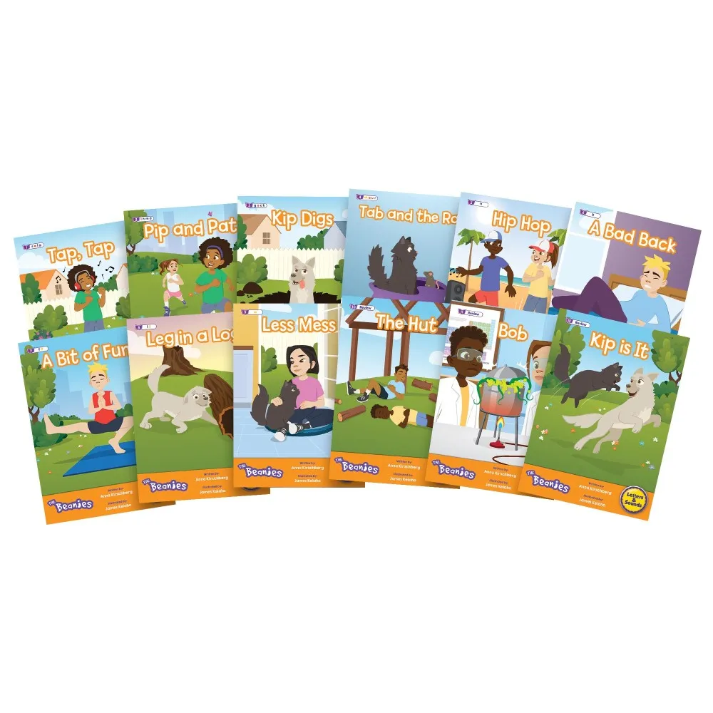 Beanstalk Books: The Beanies Hi-Lo Diversity Decodables 12-Book Set - Phase 2