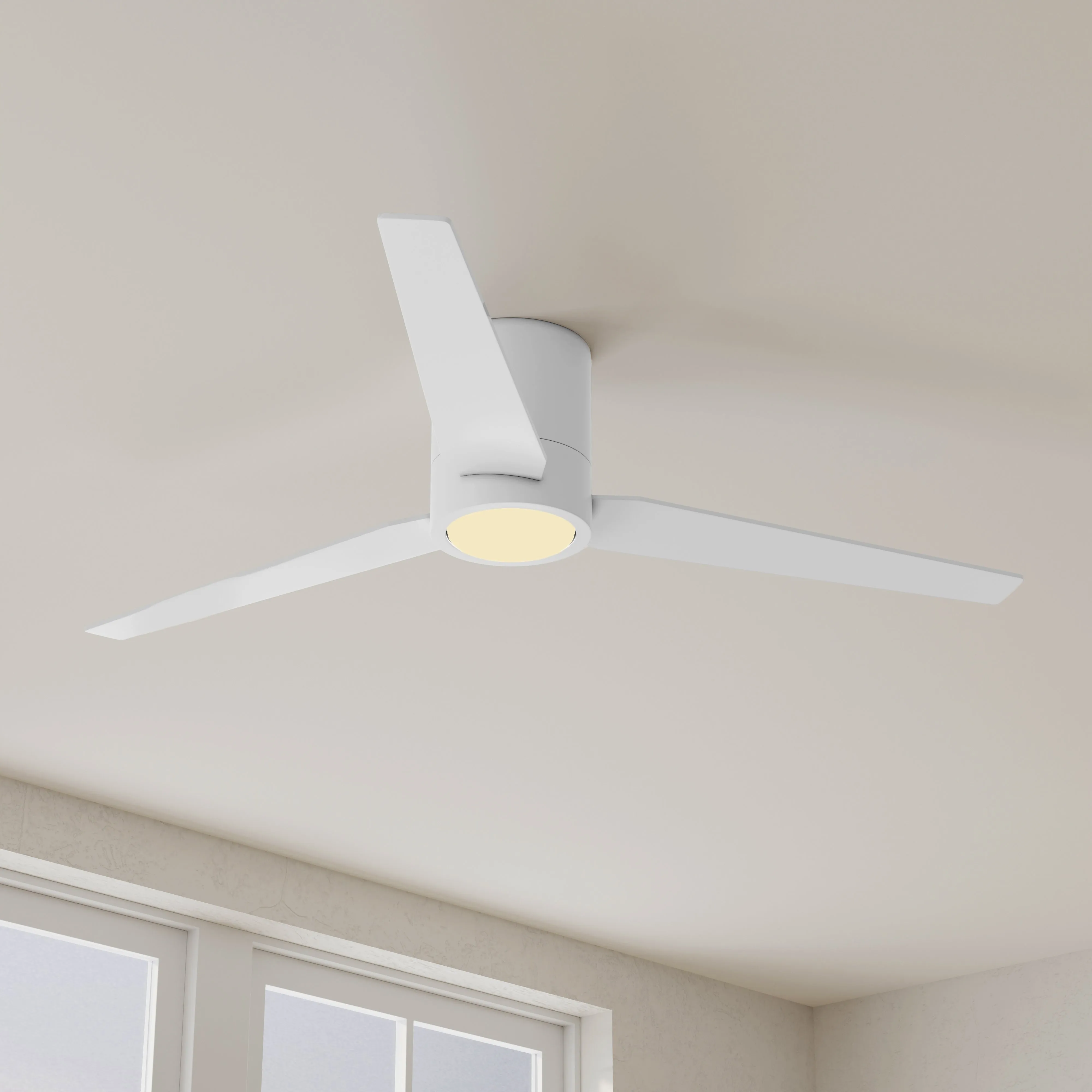 Braden Collection 56" Three-Blade Indoor Hugger Ceiling Fan