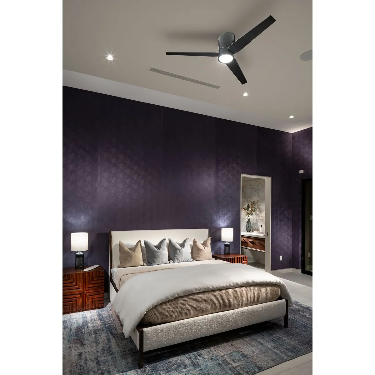 Braden Collection 56" Three-Blade Indoor Hugger Ceiling Fan