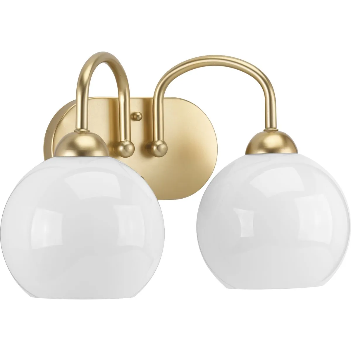 Carisa Collection Two-Light Opal Glass Bath Vanity Light