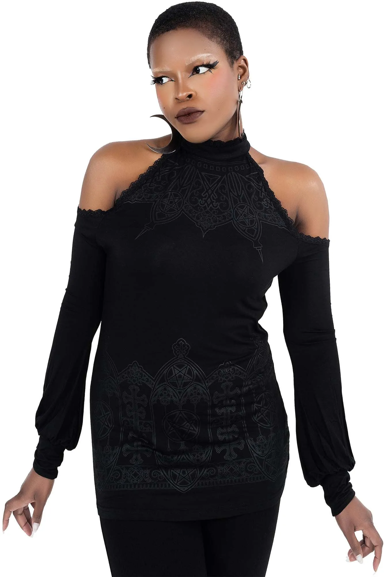 Cecila Cold Shoulder Top - Resurrect