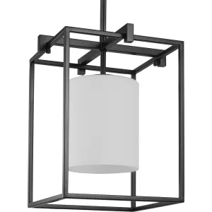 Chadwick Collection One-Light Etched Opal Glass Pendant Light