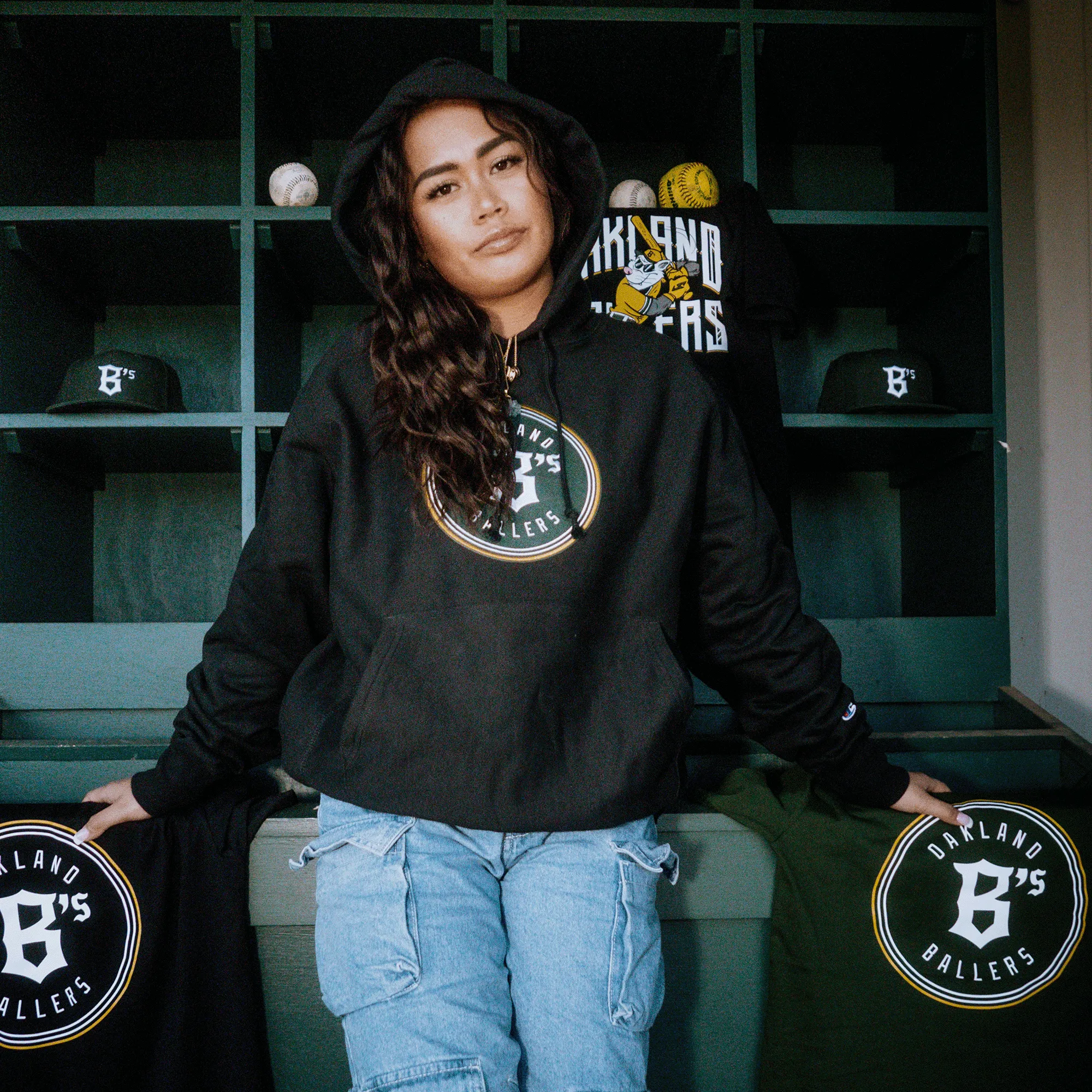 Champion X Oakland Ballers Logo Hoodie