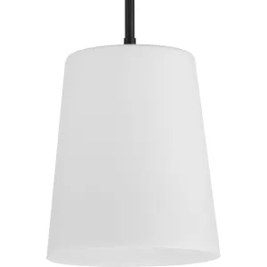 Clarion Collection One-Light Etched White Pendant P500429
