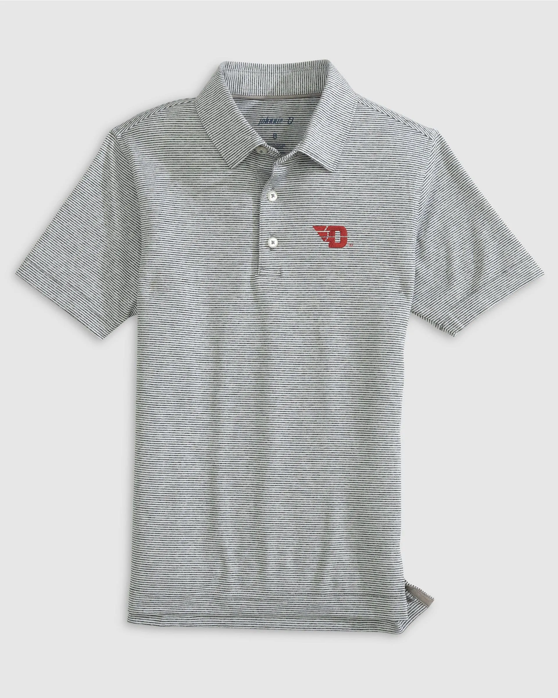 Dayton Lyndonn Jr. Striped Jersey Performance Polo