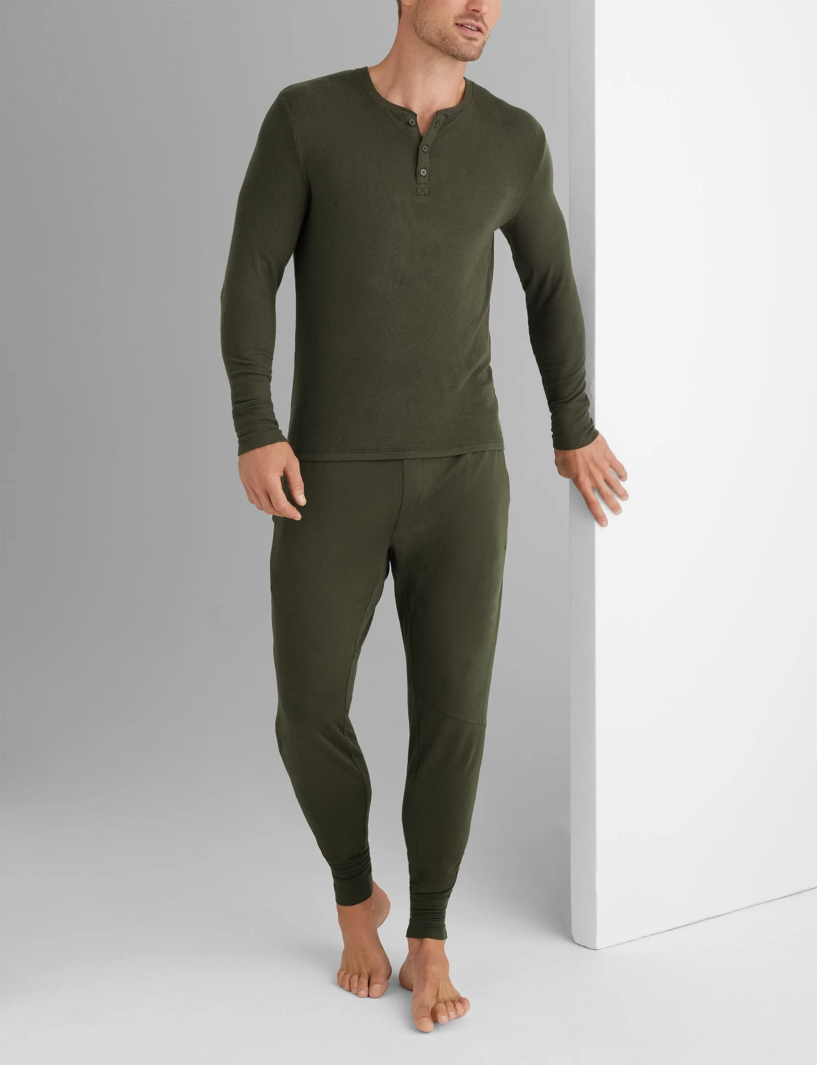 Downtime Henley & Jogger Set