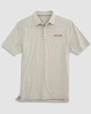 Elon Lyndonn Striped Jersey Performance Polo