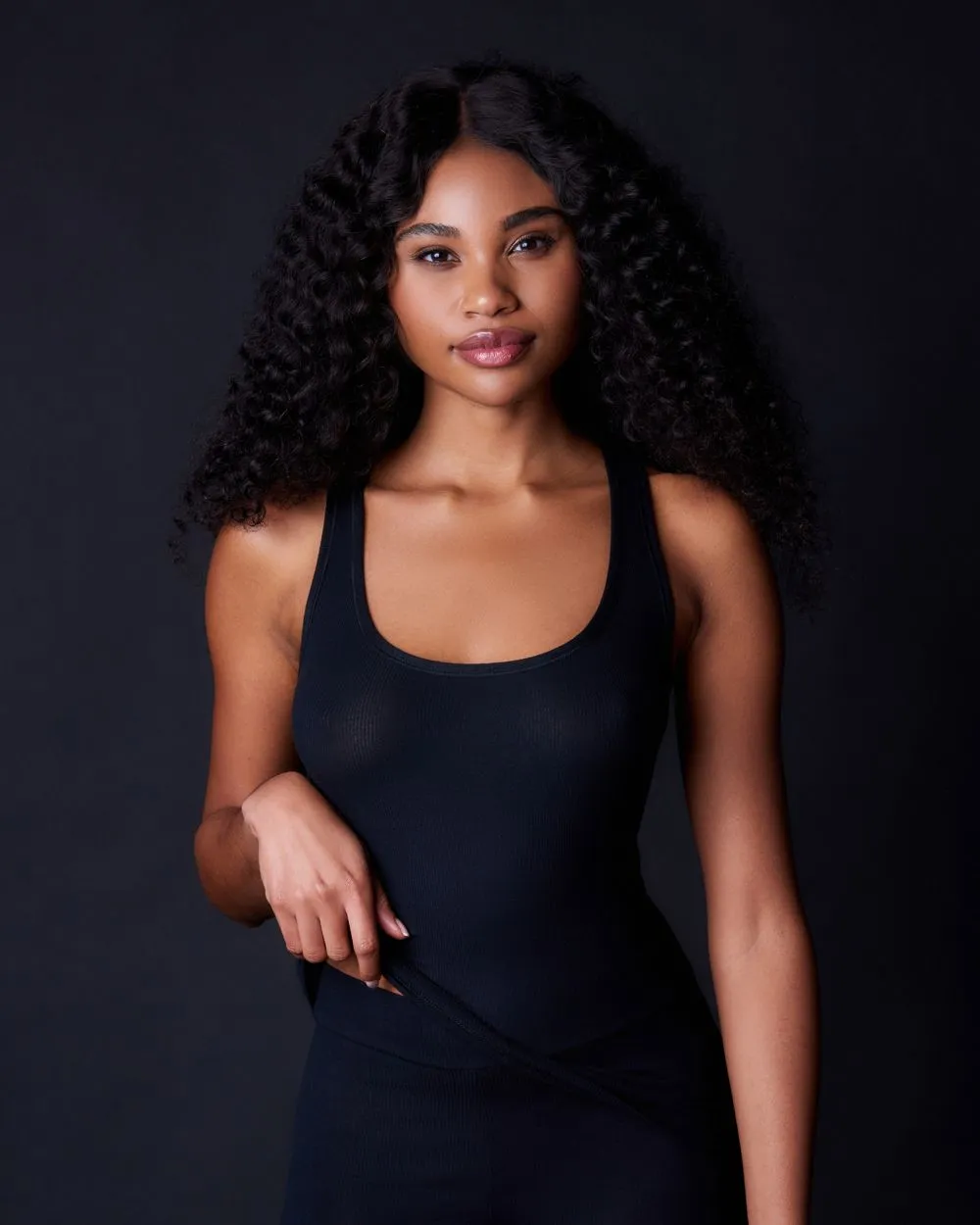 Fine Rib Racerback Tank
