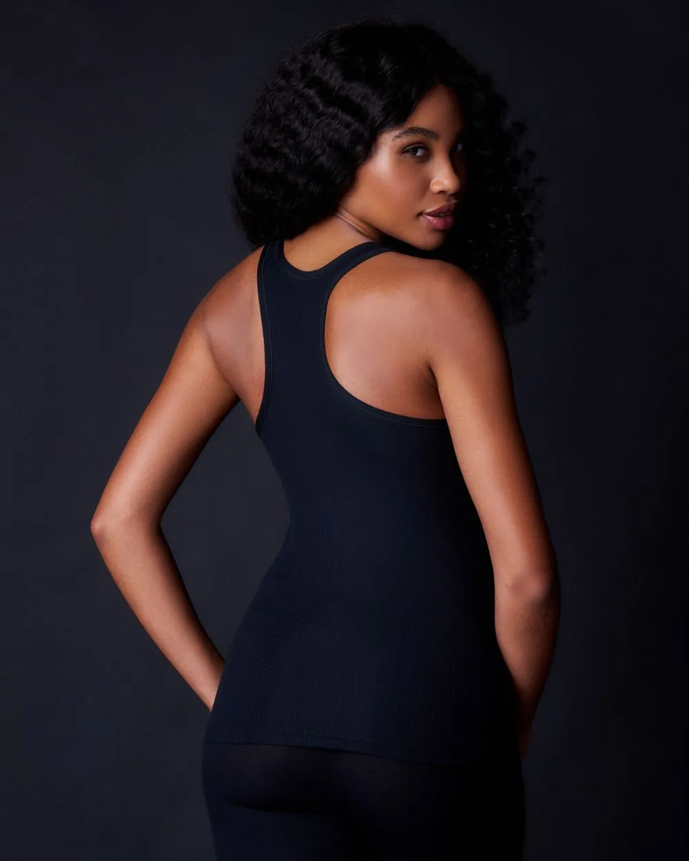 Fine Rib Racerback Tank