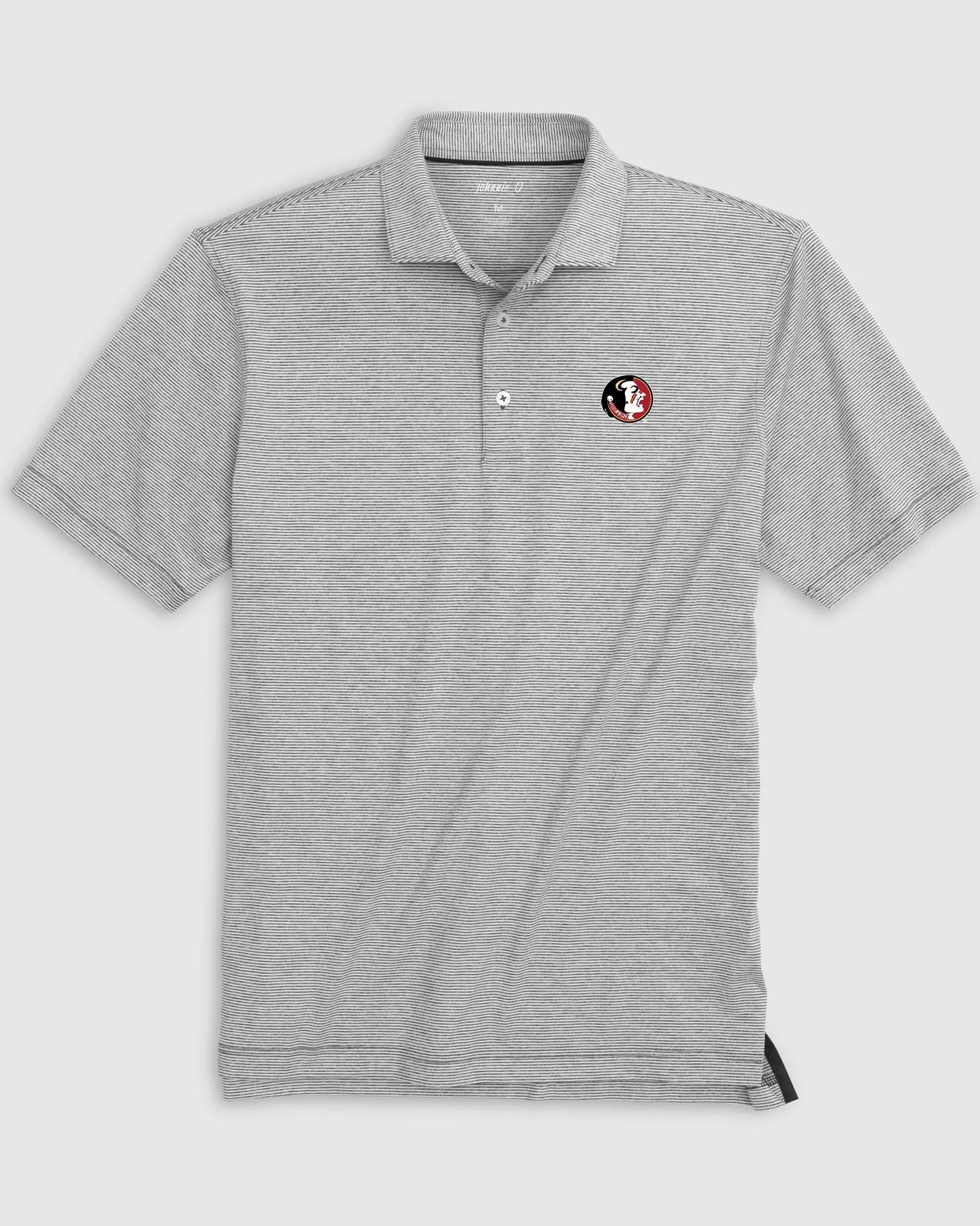 Florida State Lyndonn Striped Jersey Performance Polo - Vault Logo