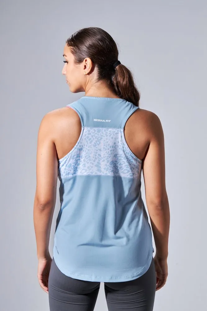 Forget Me Not Racer Back Tank Top