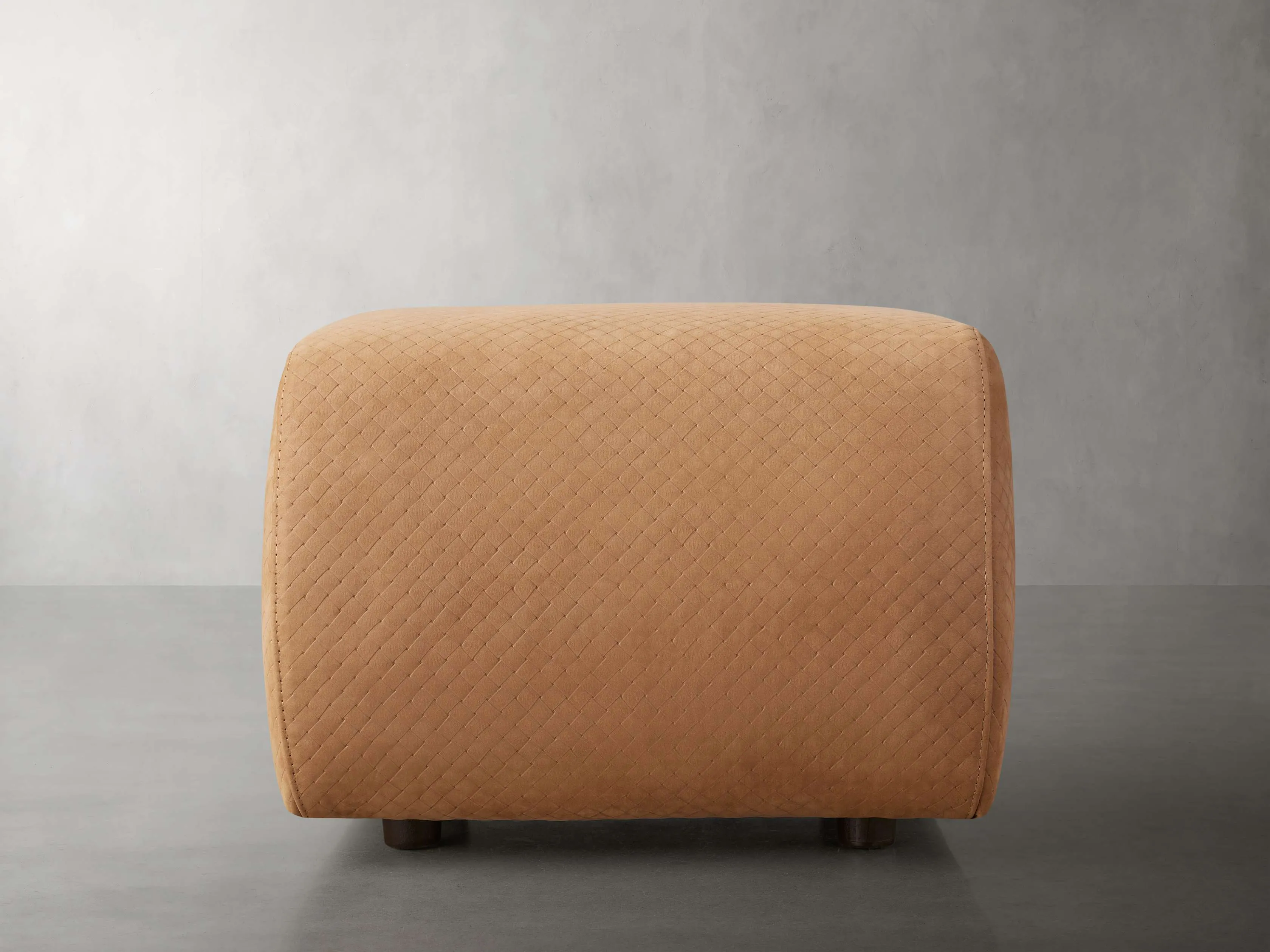 Fresno Leather Ottoman