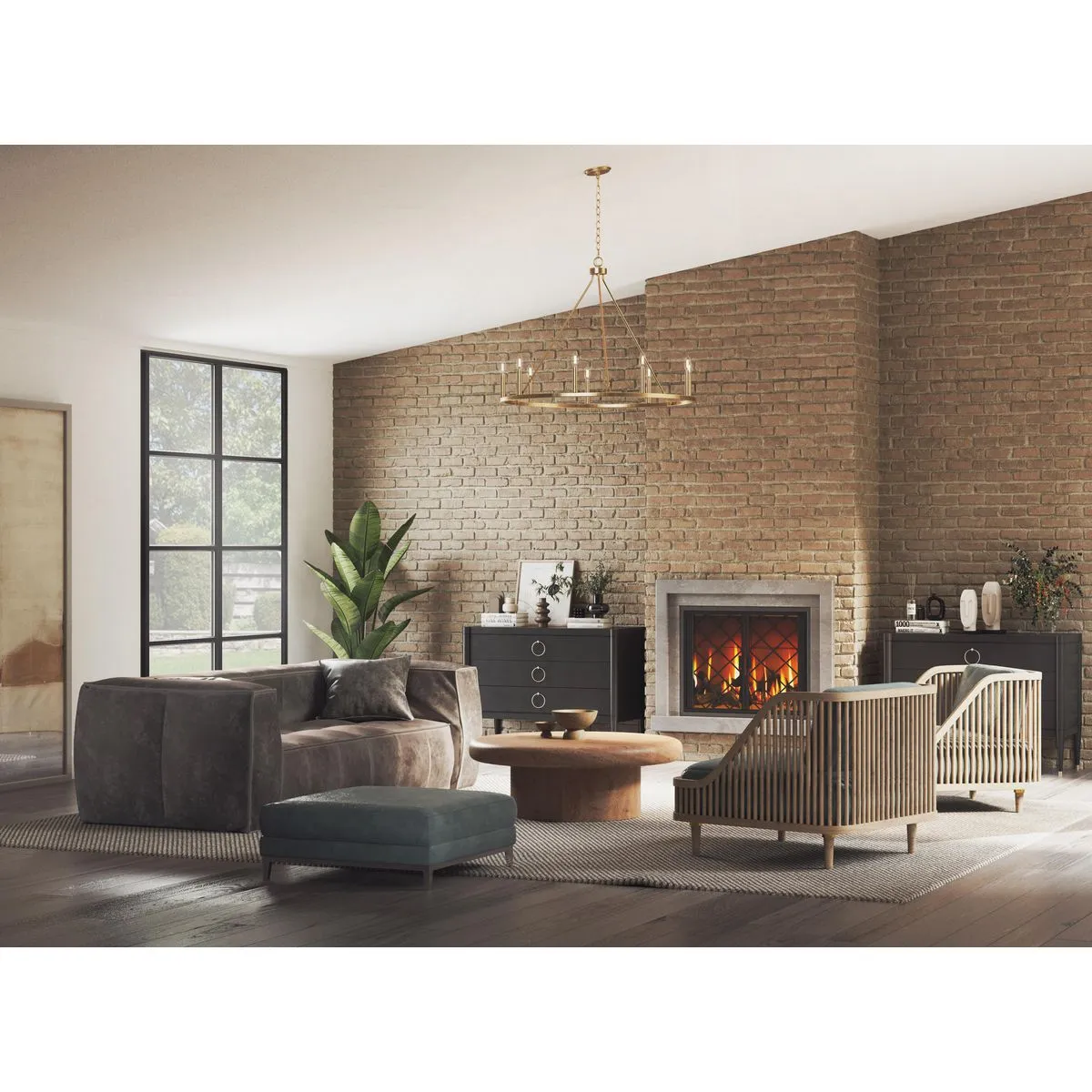 Gilliam Collection Nine-Light Chandelier