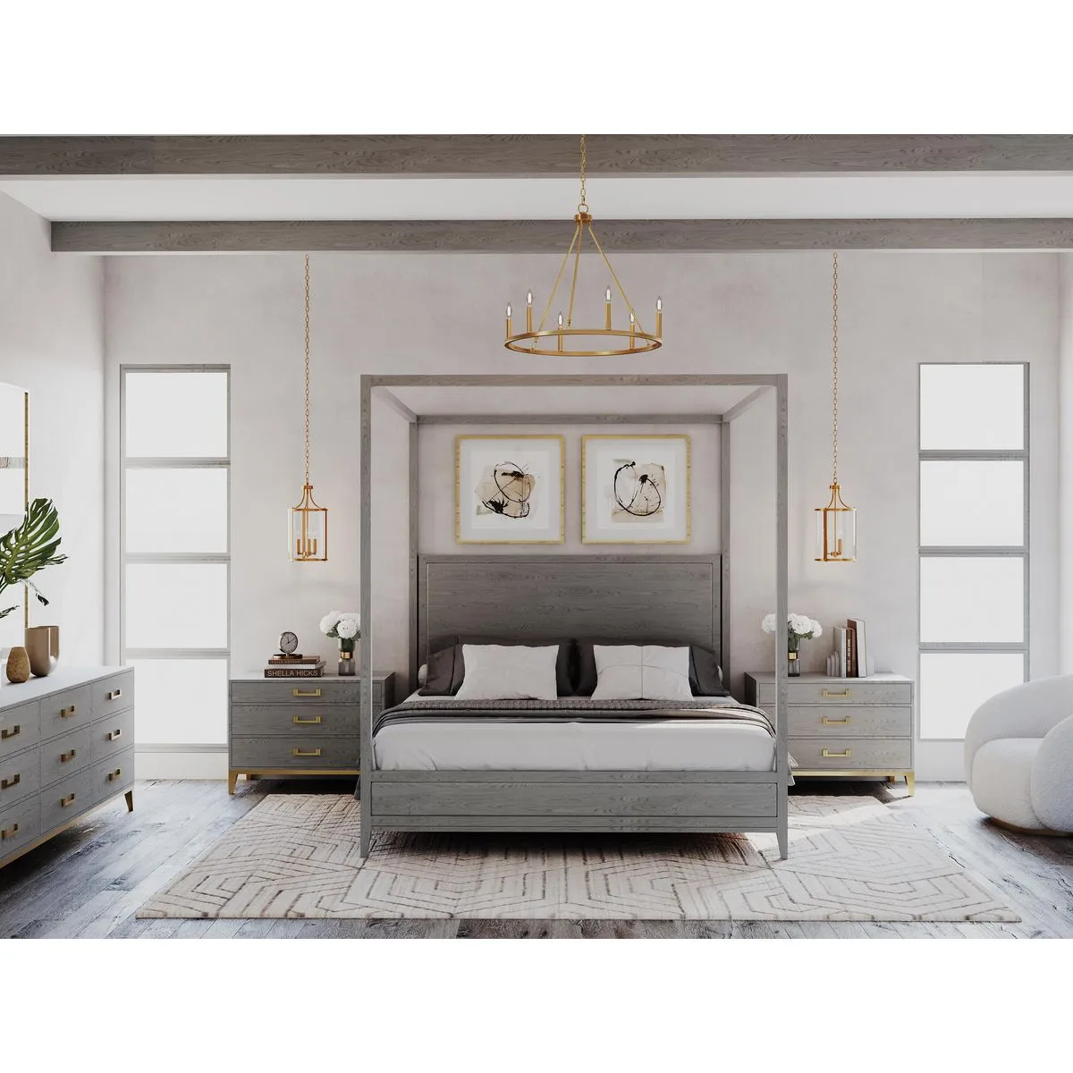Gilliam Collection Six-Light Chandelier