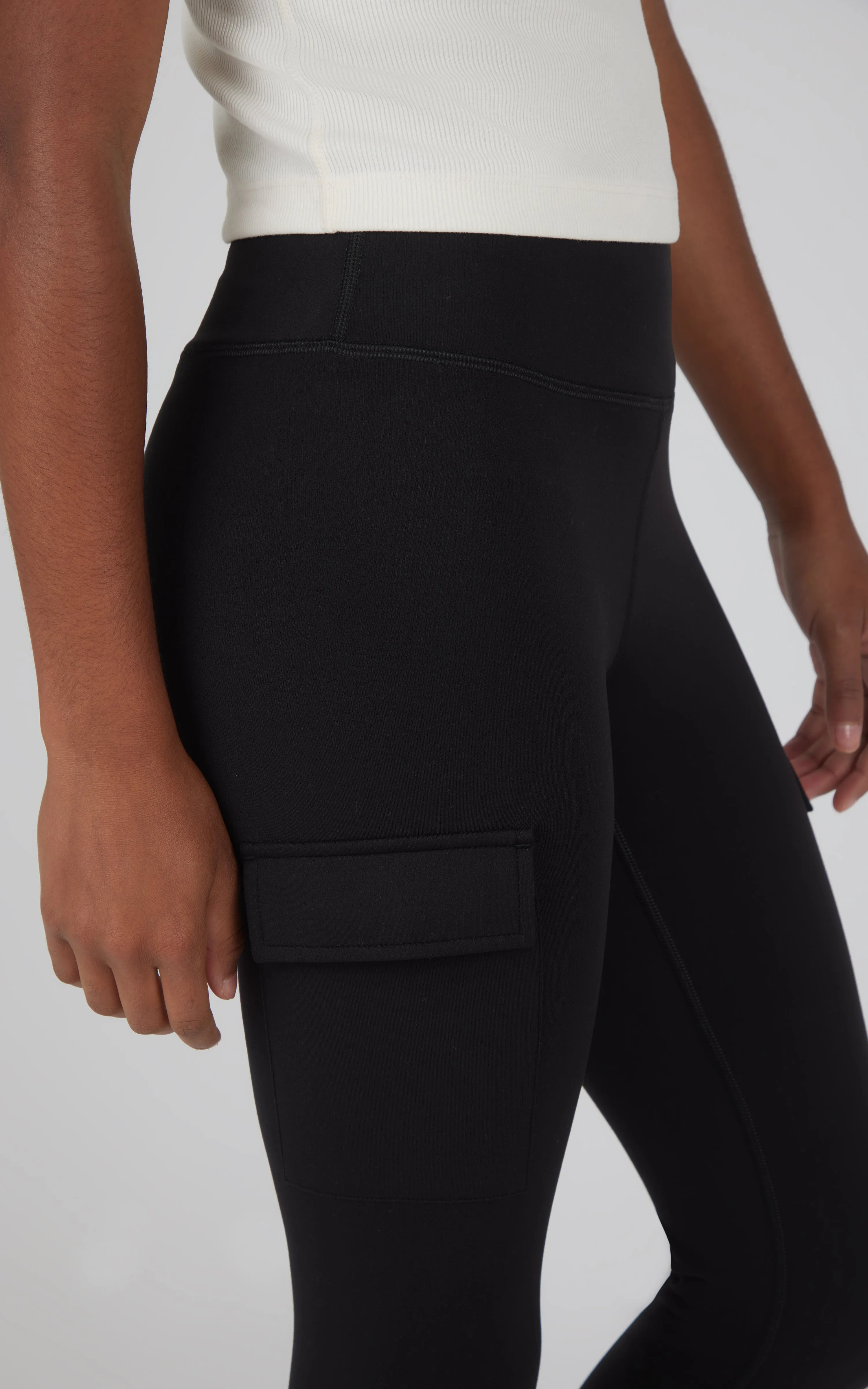 Girls 2 PK Interlock Everyday Cargo and Basic Legging