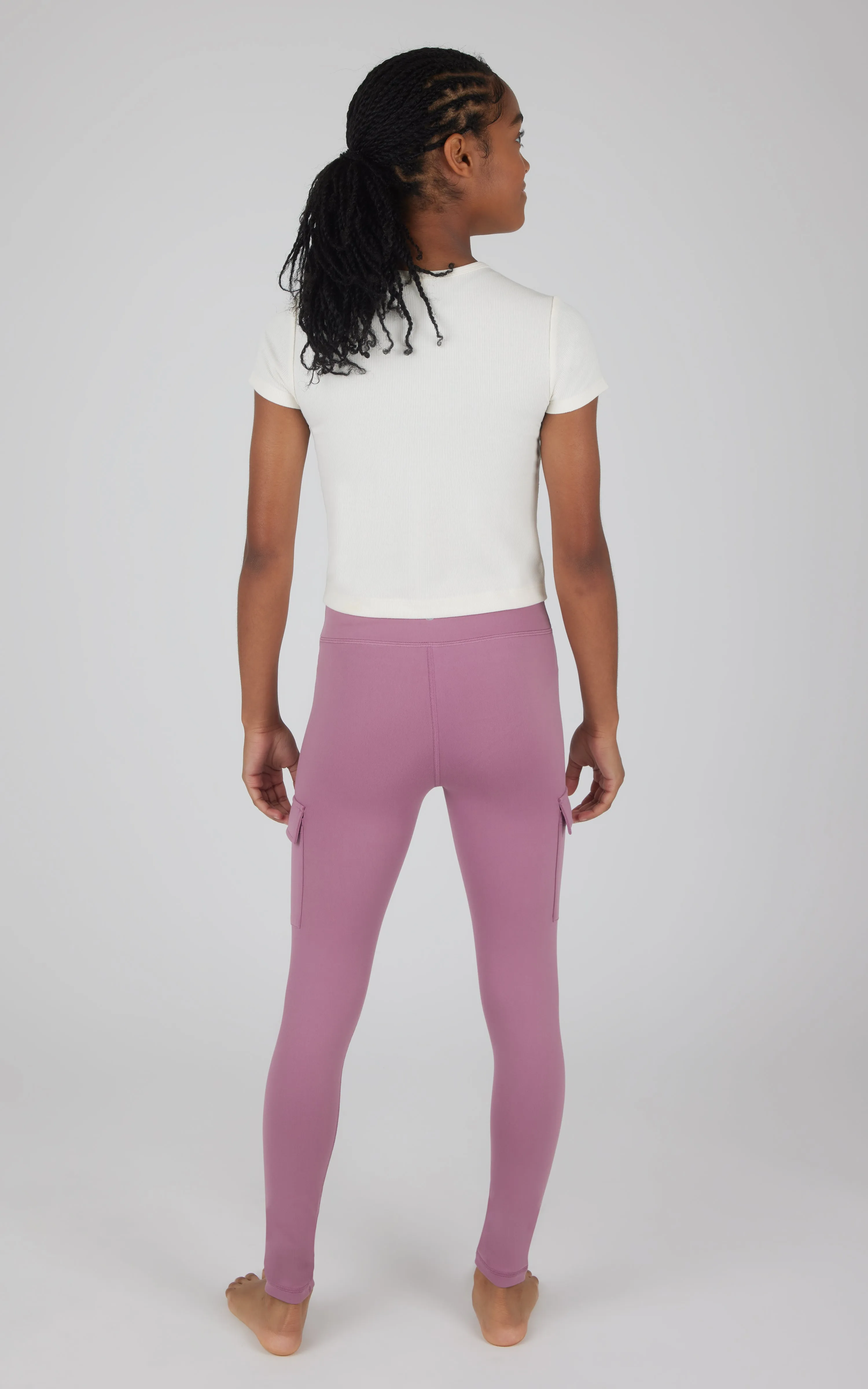 Girls 2 PK Interlock Everyday Cargo and Basic Legging