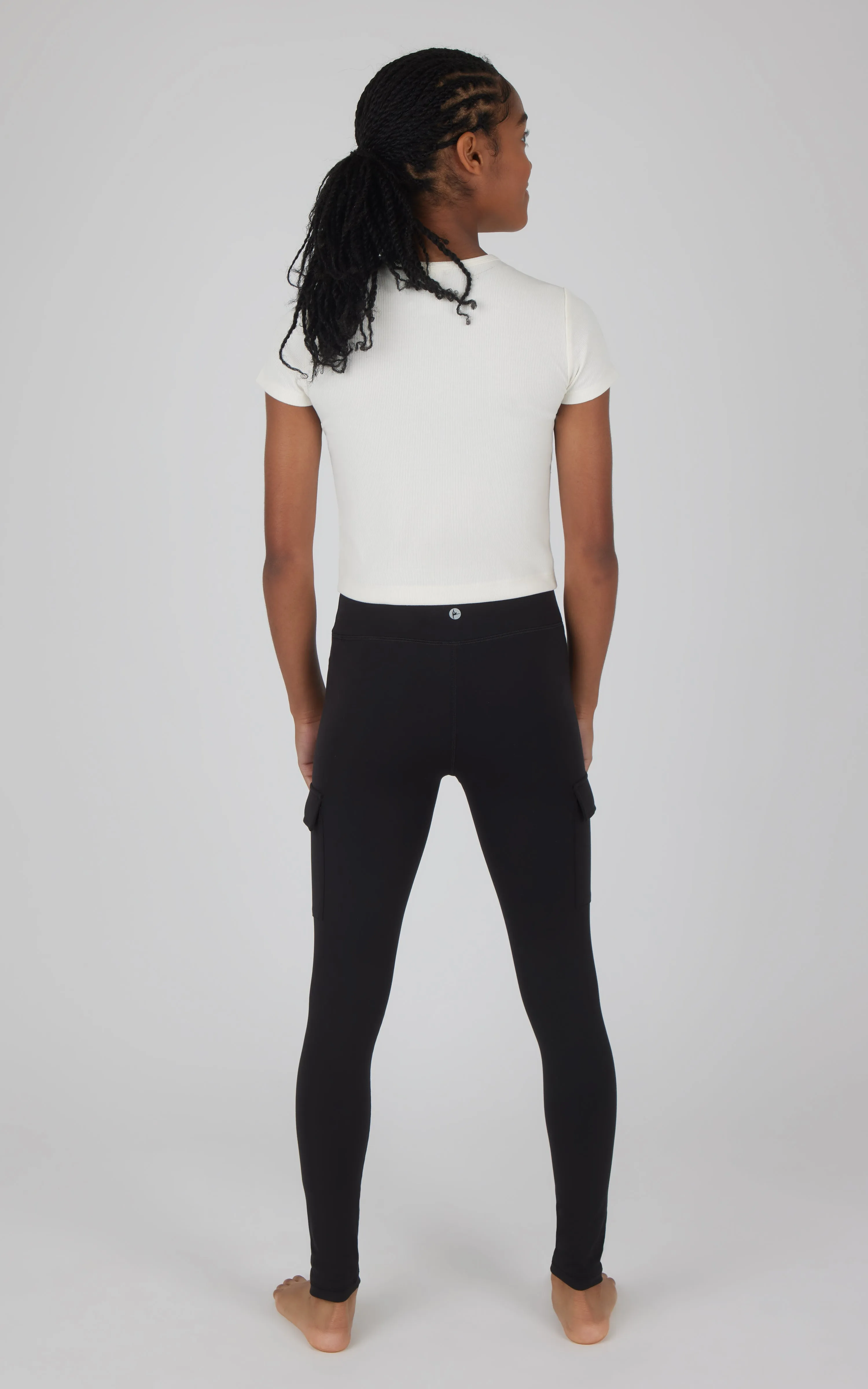 Girls 2 PK Interlock Everyday Cargo and Basic Legging