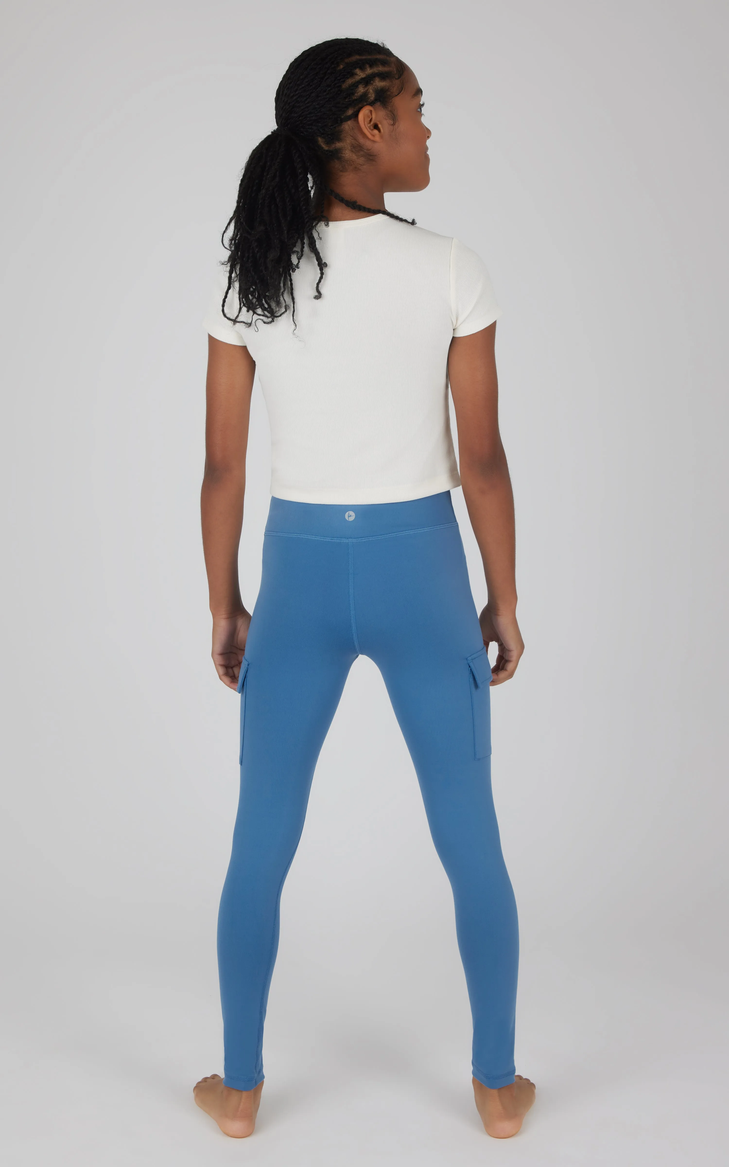 Girls 2 PK Interlock Everyday Cargo and Basic Legging