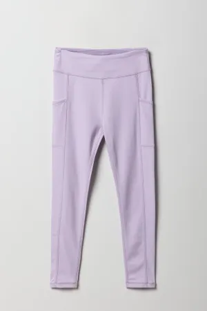 Girls Active Soft Side Pocket Legging