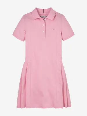 Girls Polo Dress in Pink