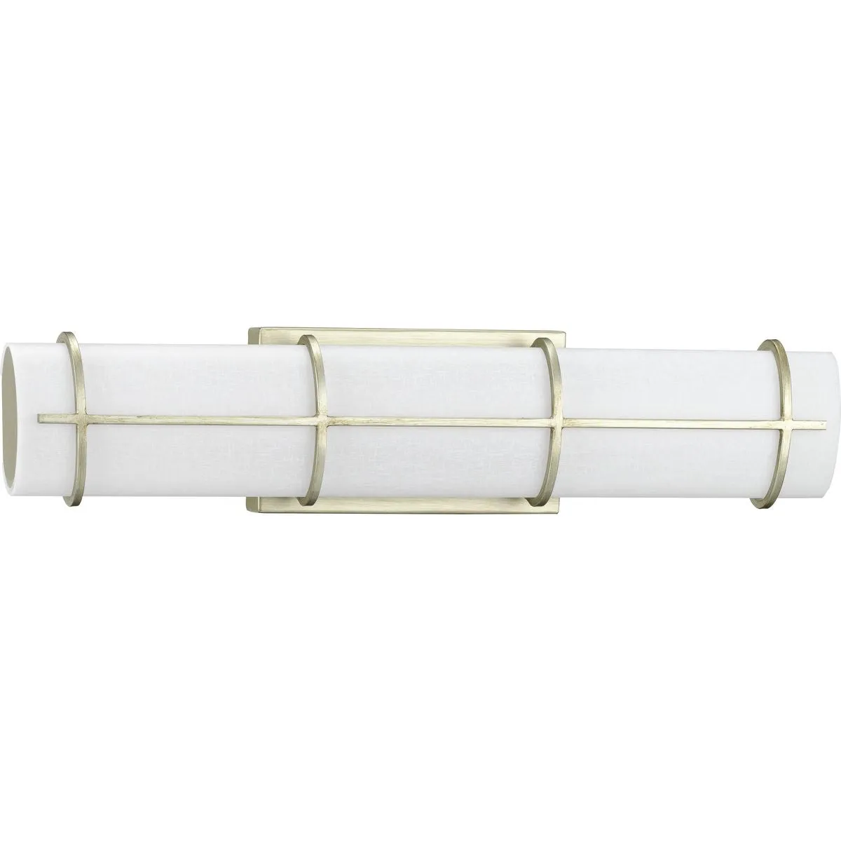 Grid LED Collection 22-inch White Linen Acrylic Bath Vanity Wall Light