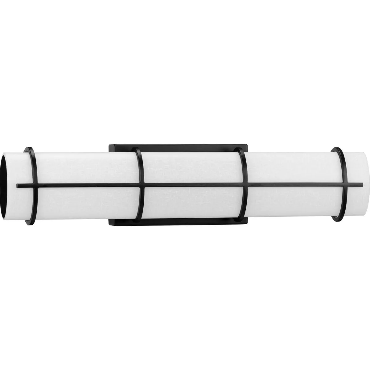 Grid LED Collection 22-inch White Linen Acrylic Bath Vanity Wall Light