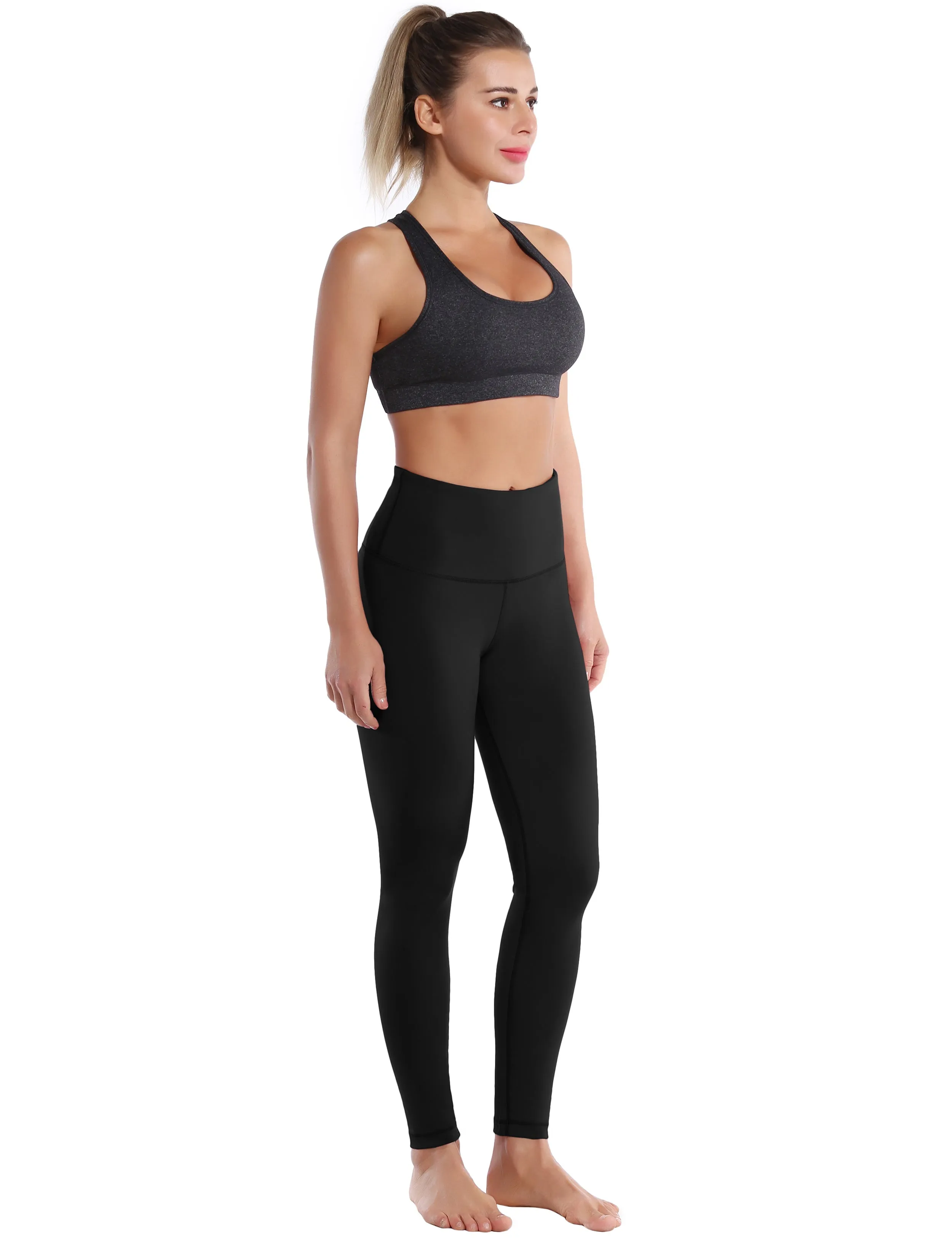 High Waist Yoga Pants black_yoga